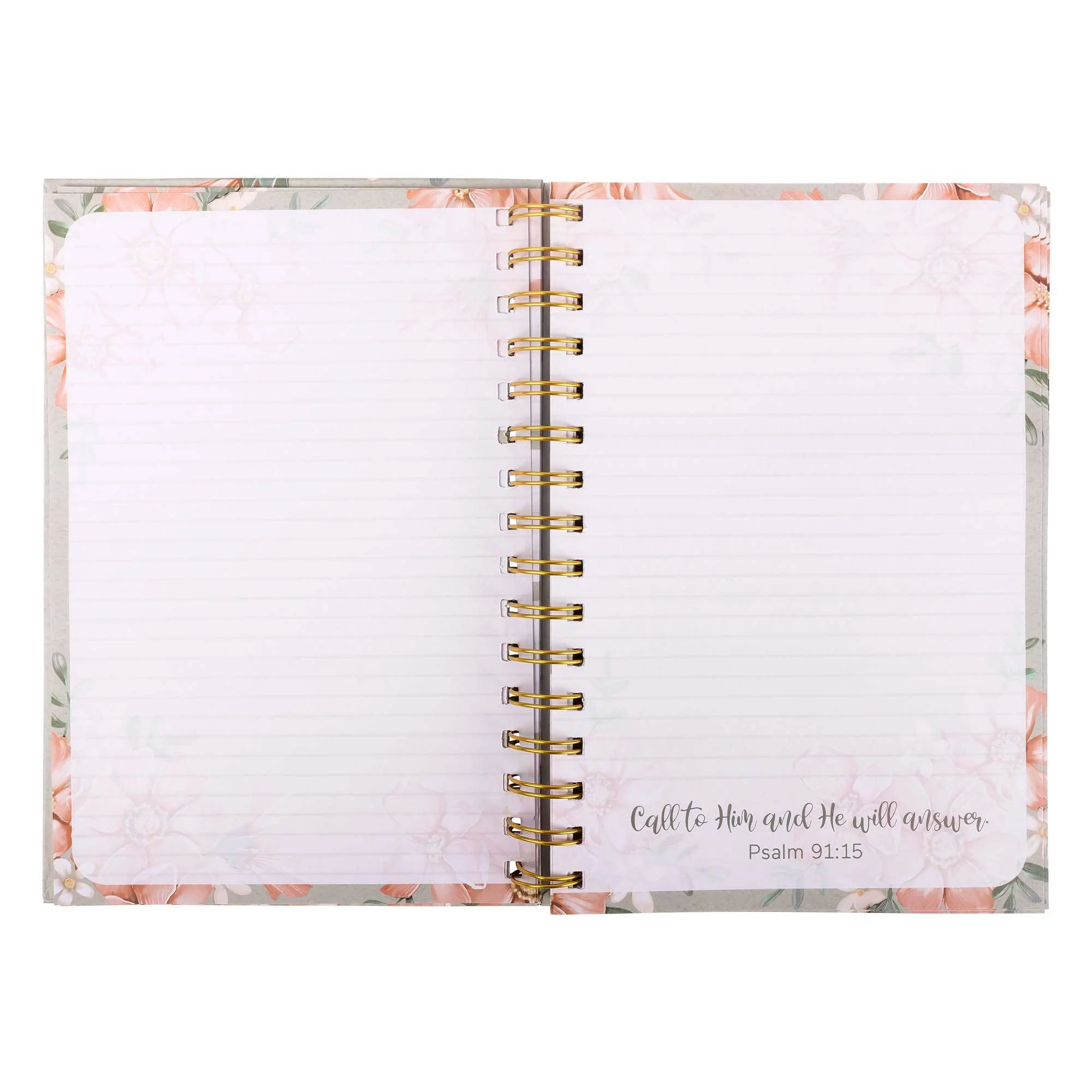 Guided Journal: Sage & Peach Flowers (John 1:16) - Image 7