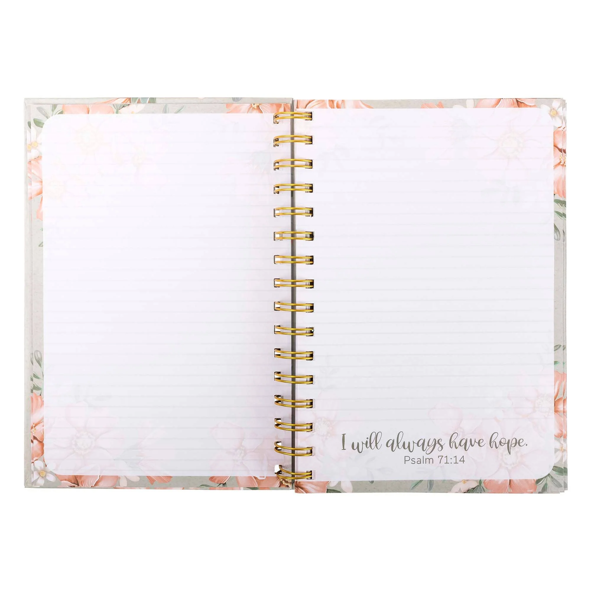 Guided Journal: Sage & Peach Flowers (John 1:16) - Image 8