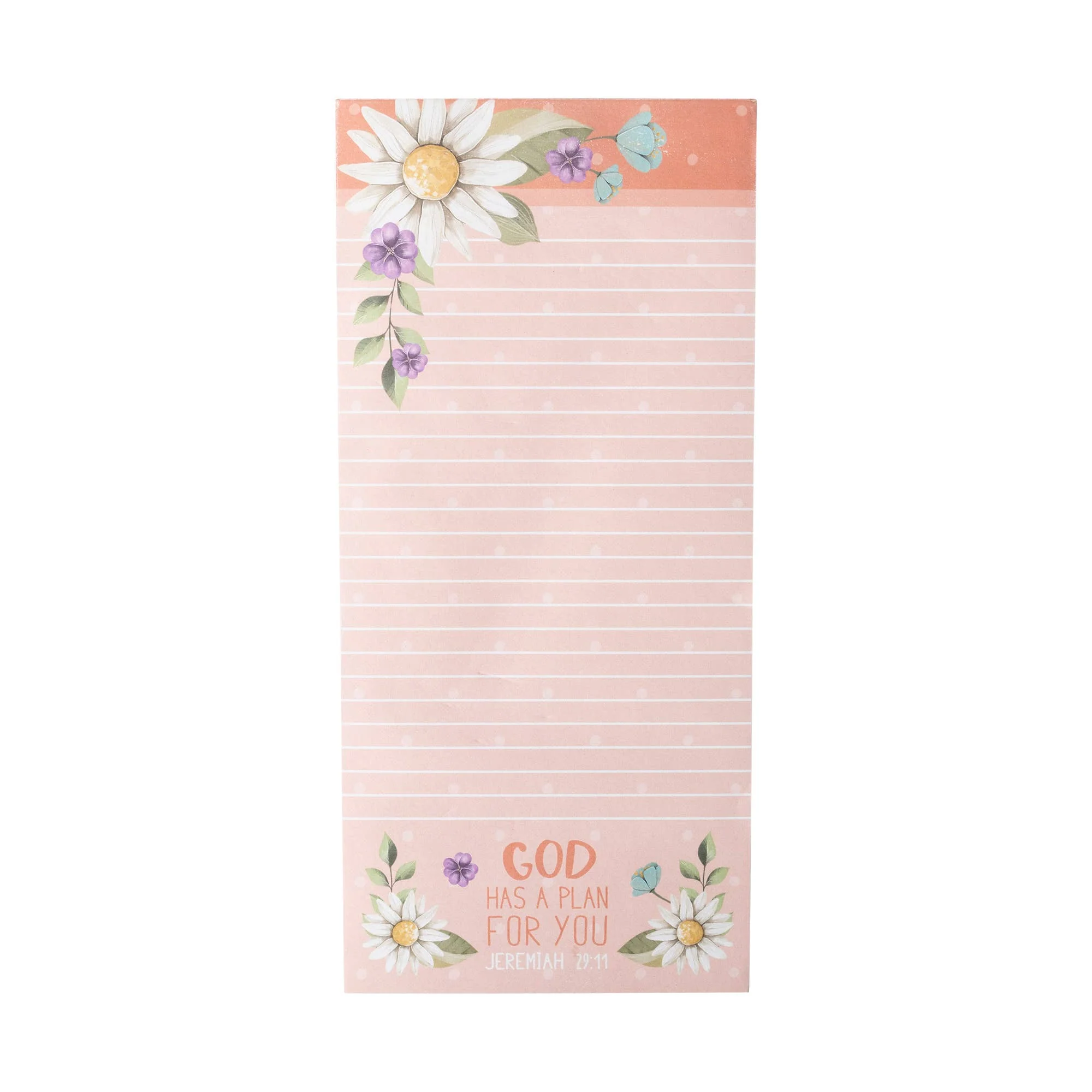 Divinity Boutique - Listpad w/Pen: Pink Floral (Jeremiah 29:11) - Image 2