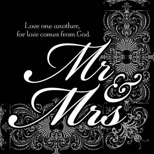 Divinity Boutique - Napkin: Mr & Mrs