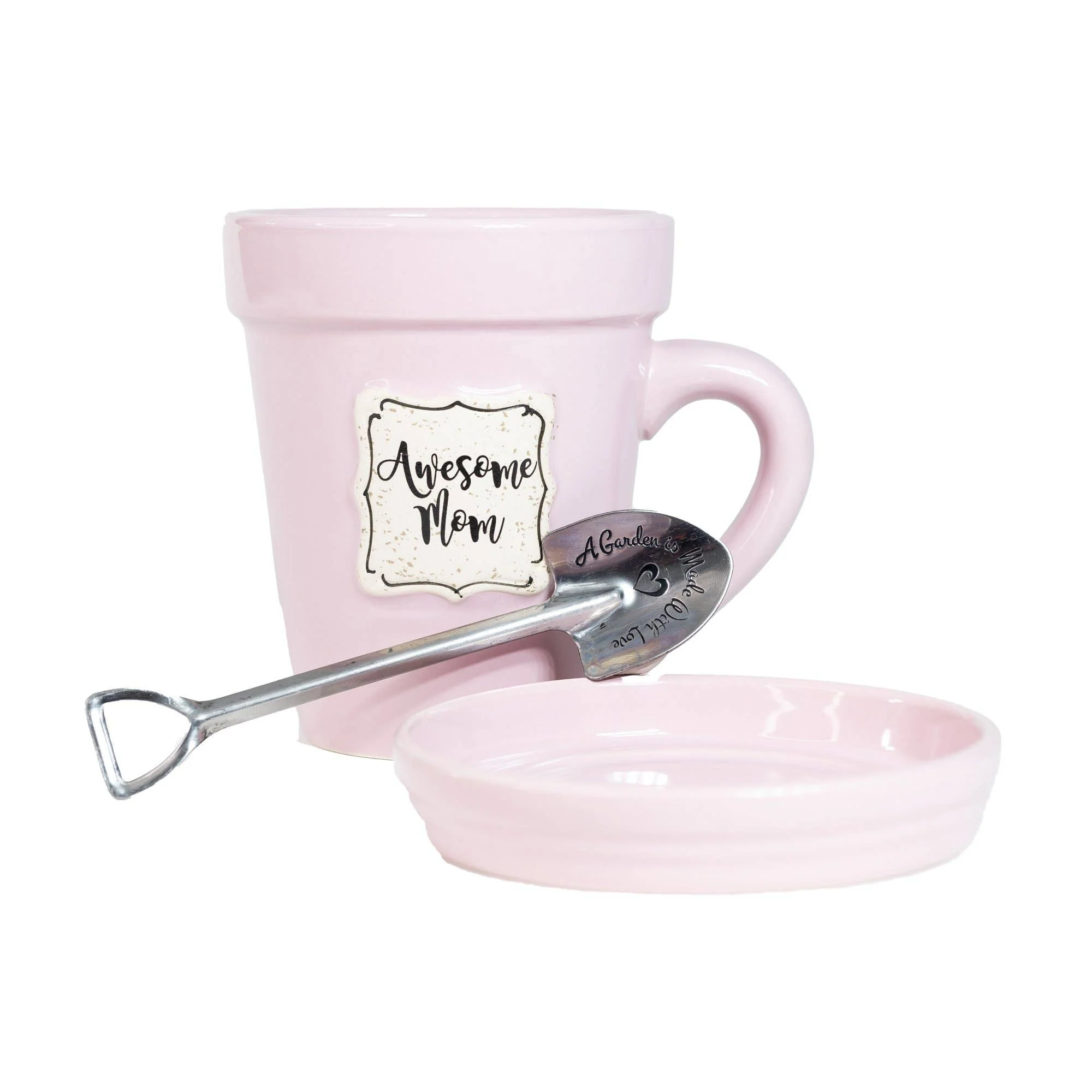 Divinity Boutique - Pink Flower Pot Mug - “Awesome Mom” Without Scripture - Image 2