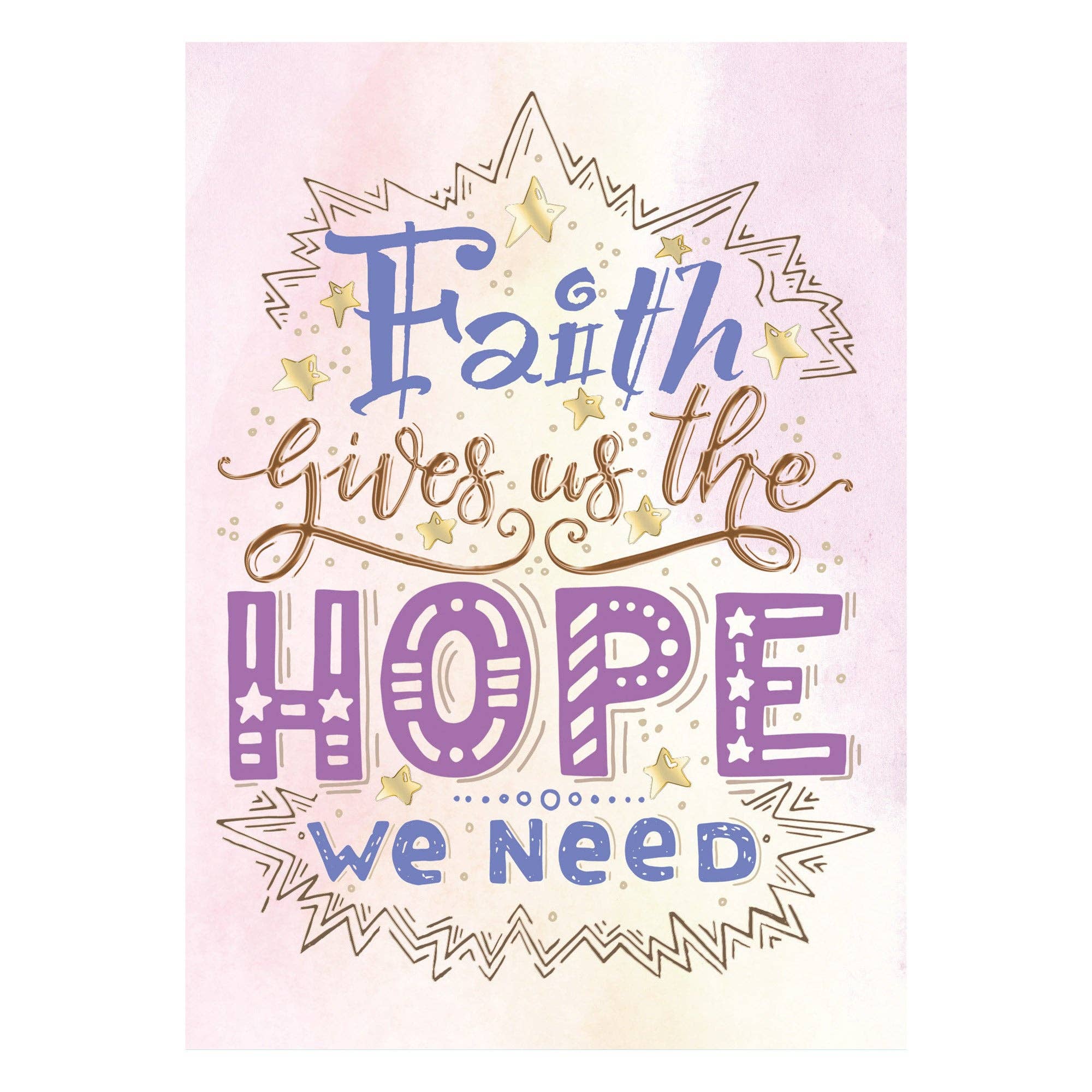 Divinity Boutique - Single Cards - Inspiration - Faith Galatians 5:5 (6 Pk)
