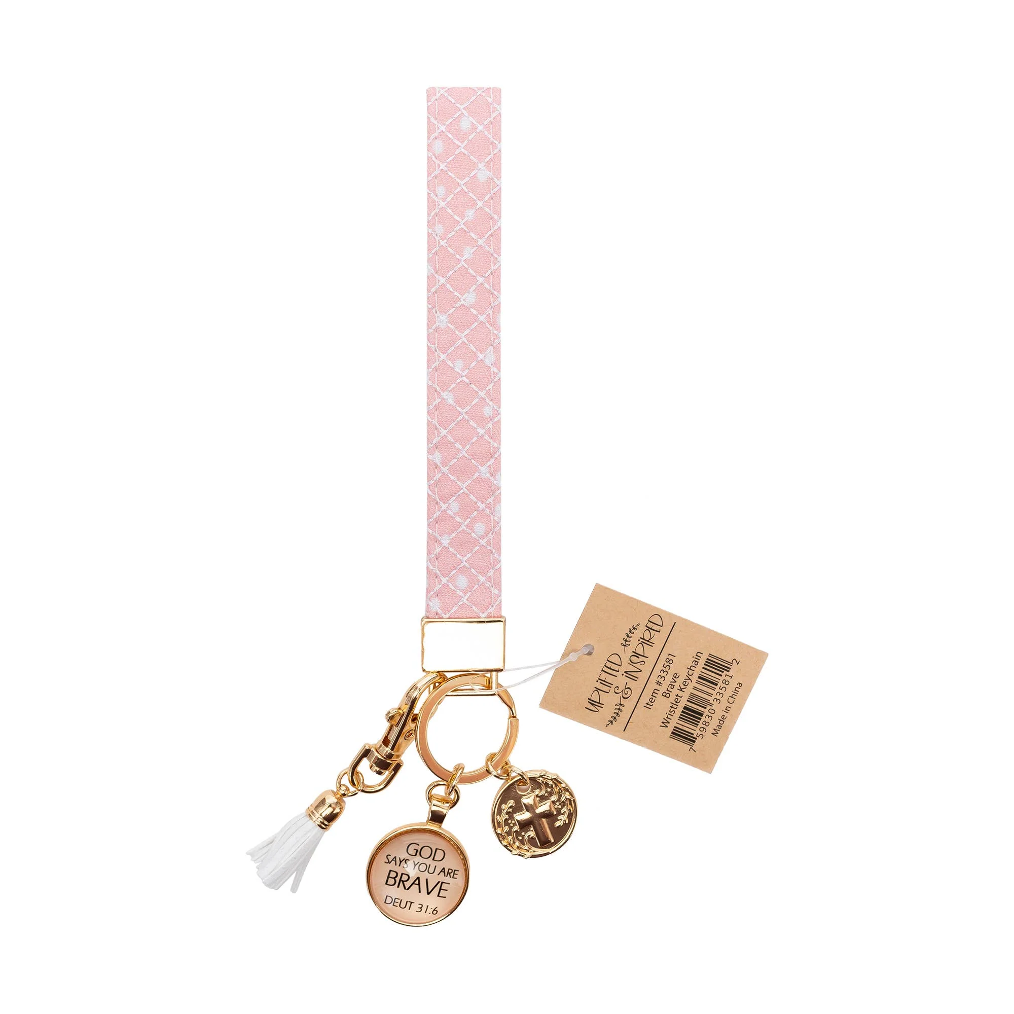 Wristlet Keychain: Brave Deuteronomy 3:16 - Image 3