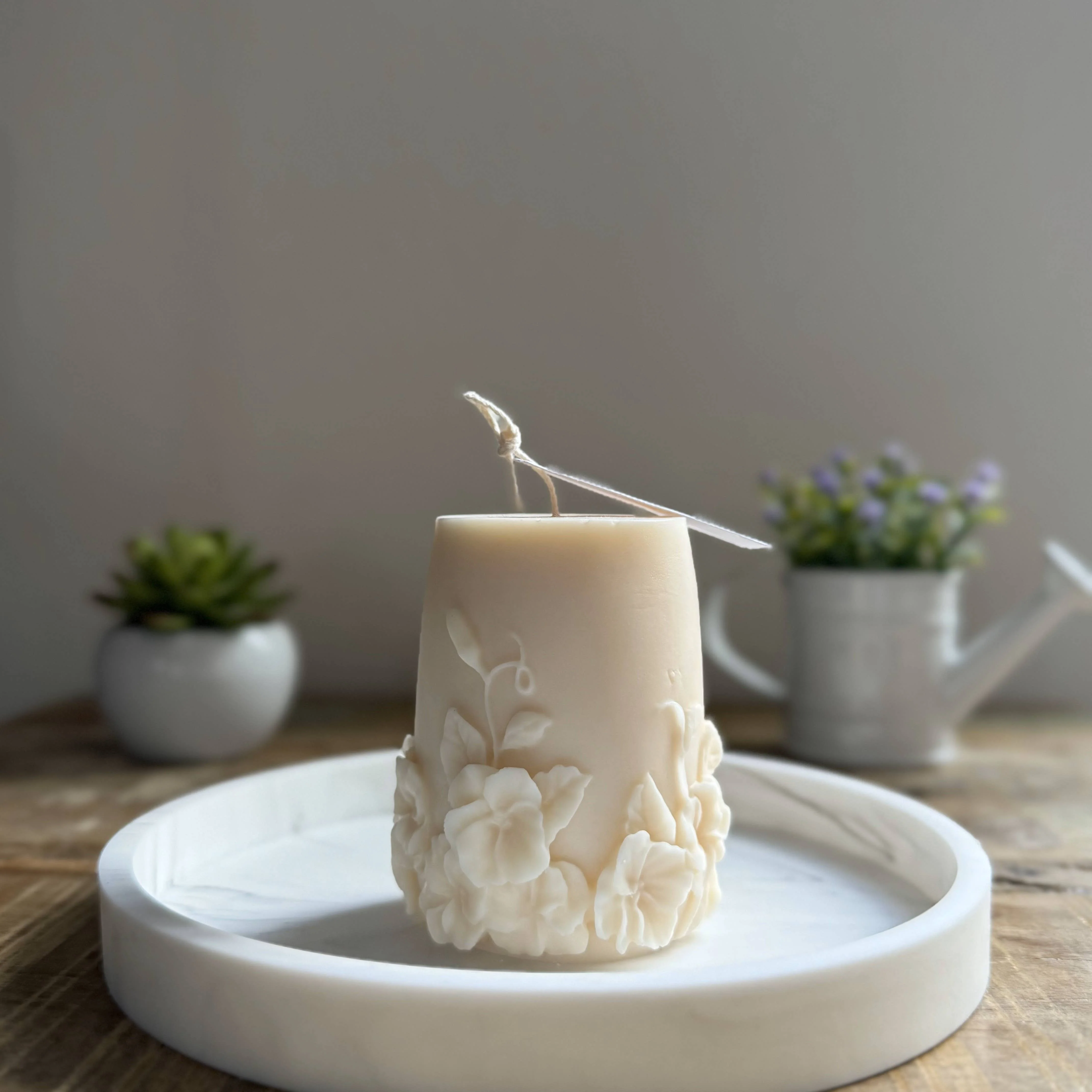 Flower Candle, Fresh flower scent-style 1 - Image 2