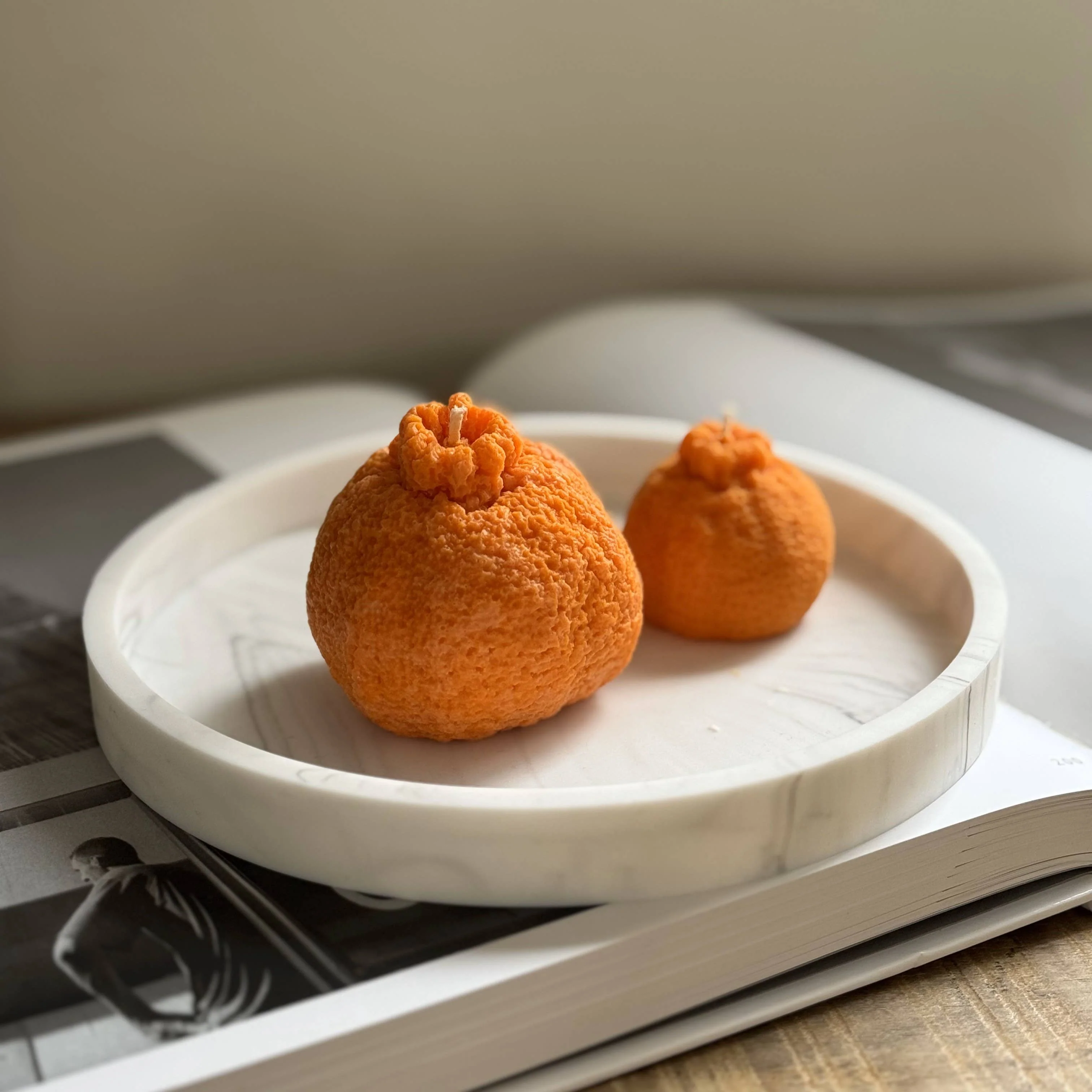 Tangerine Candle, Orange Candle-sold separately - Image 5