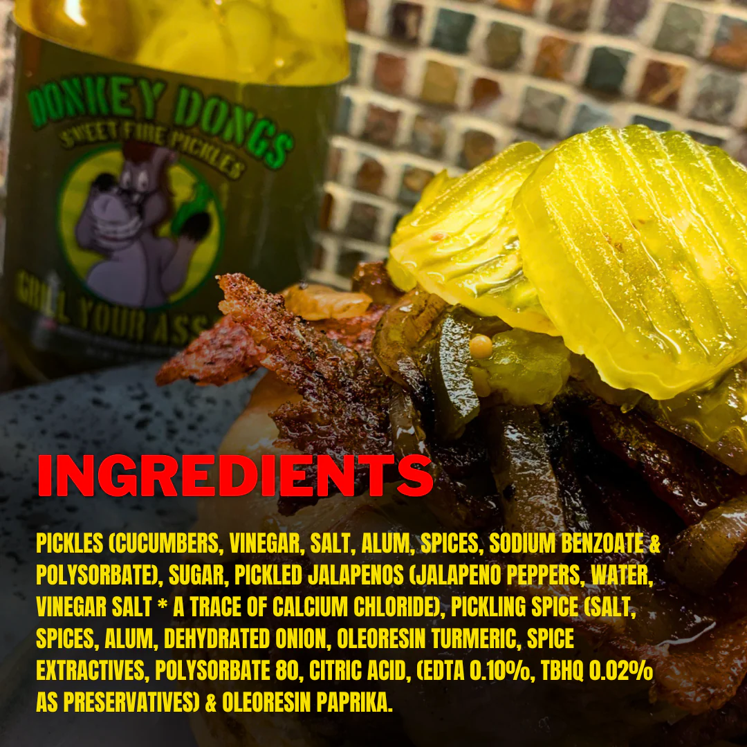 Donkey Dongs Sweet Fire Pickles - Spicy Pickle Chips - Image 4