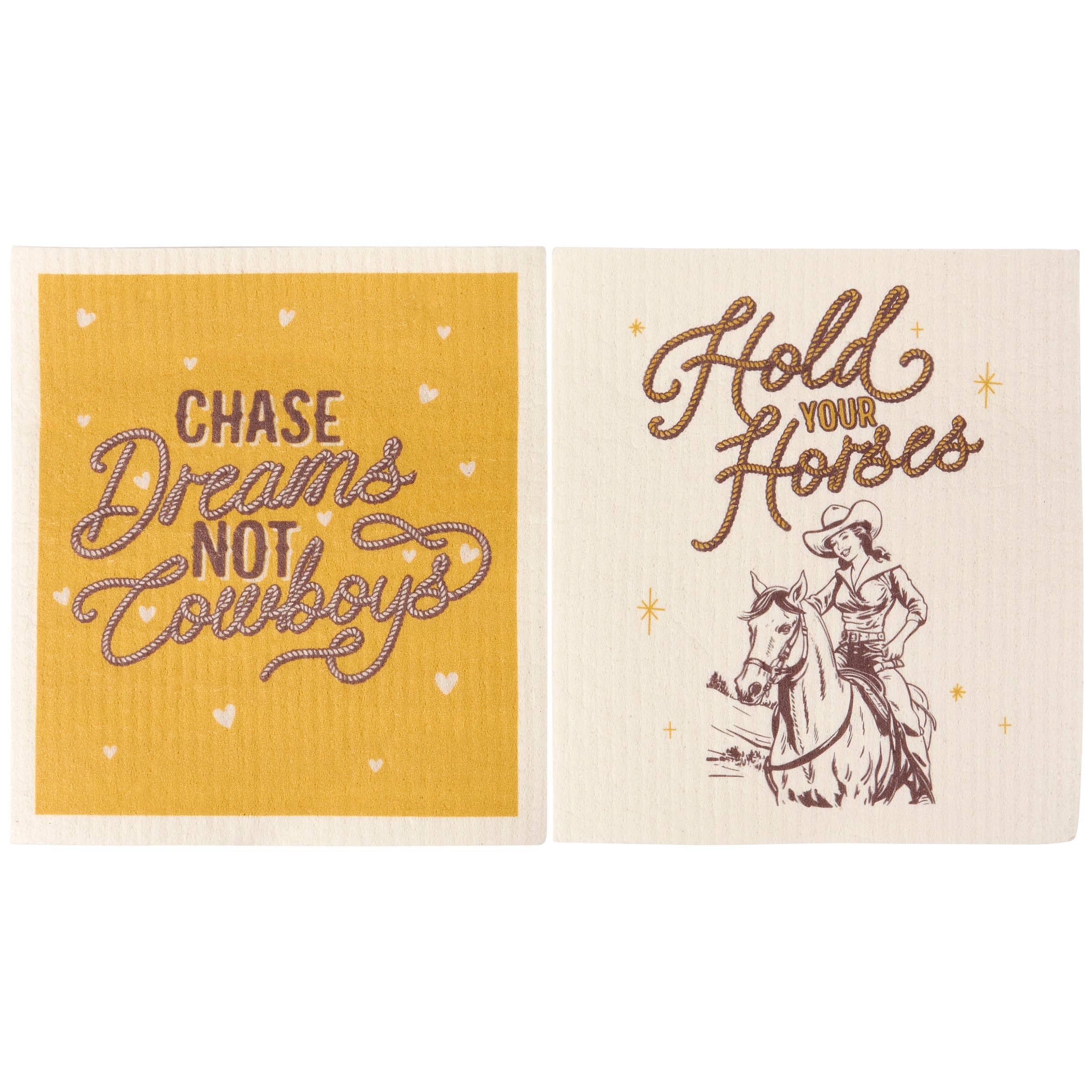 Dreams Not Cowboys Swedish Dishcloth Set - Image 5