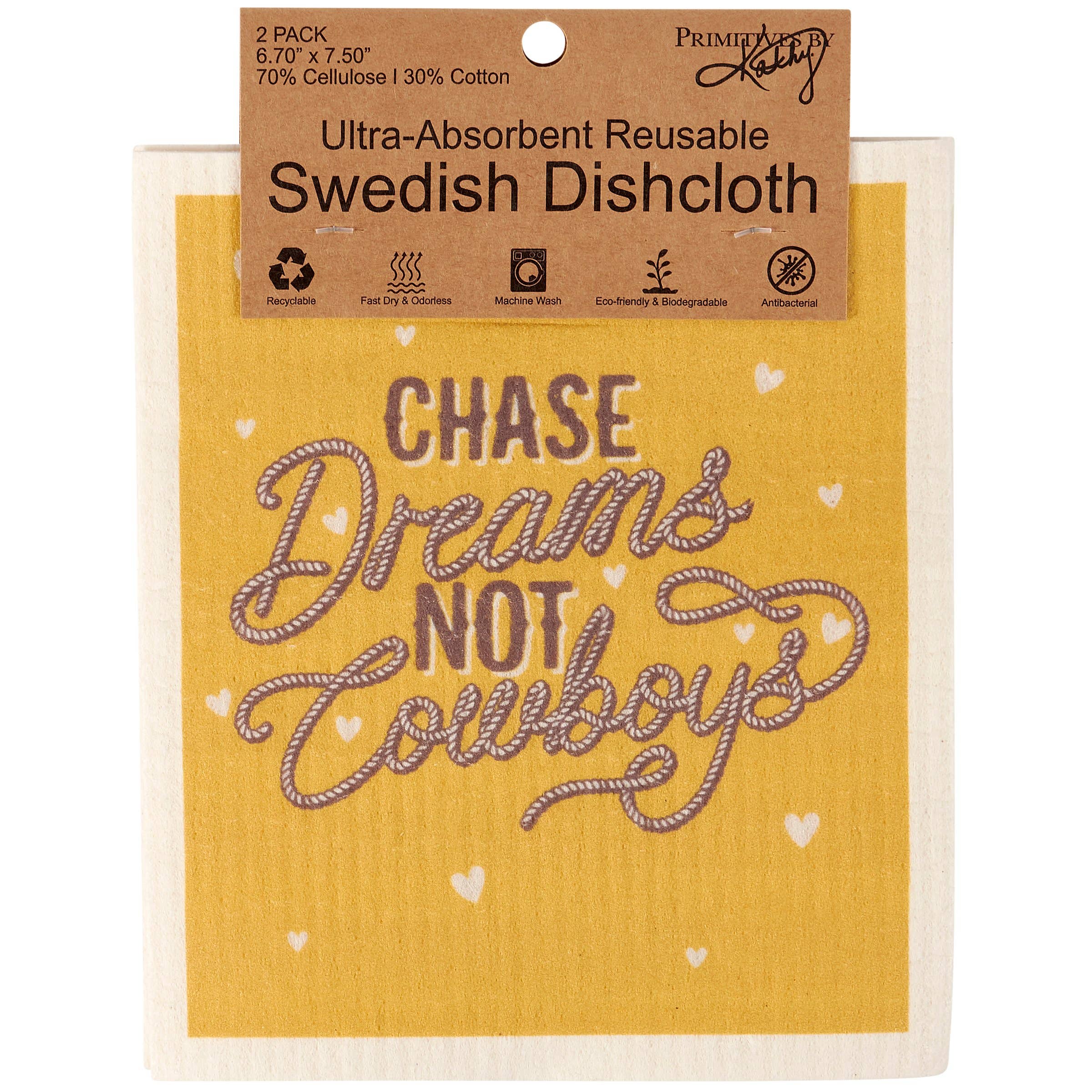Dreams Not Cowboys Swedish Dishcloth Set - Image 6