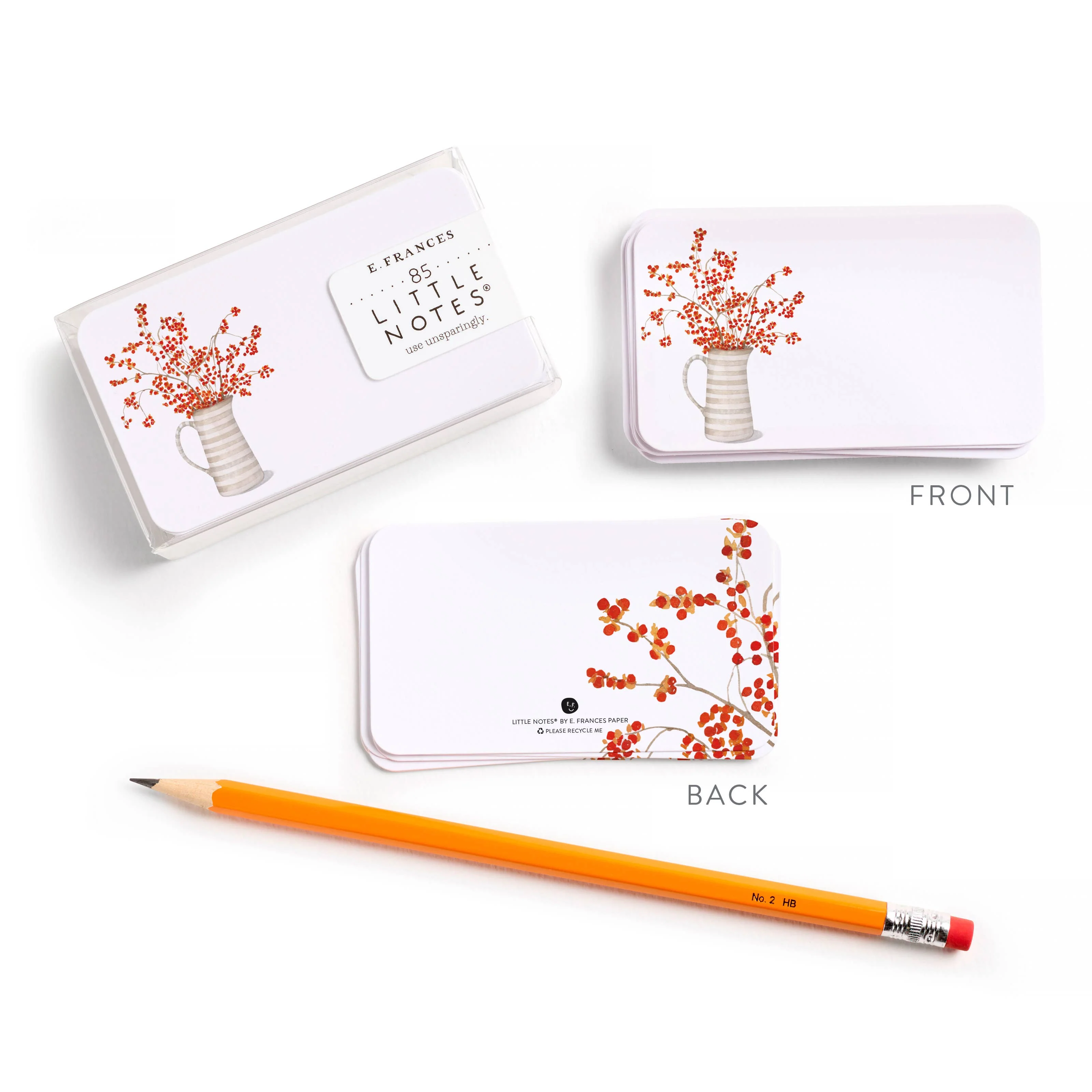 Autumn Berry Pitcher Little Notes® | Fall Mini Notecards - Image 4
