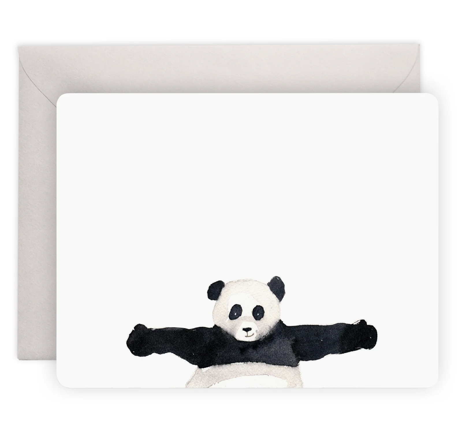 Panda Hug Flat Note Stationery (Boxed Set of 8) - Image 3