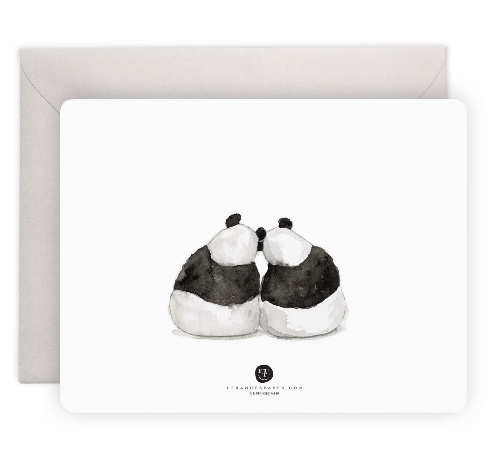 Panda Hug Flat Note Stationery (Boxed Set of 8) - Image 4