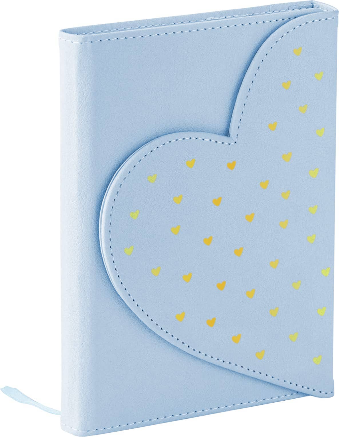 Dayna Lee Heart Flap Journal, Lt Blue 5x7 - Image 2