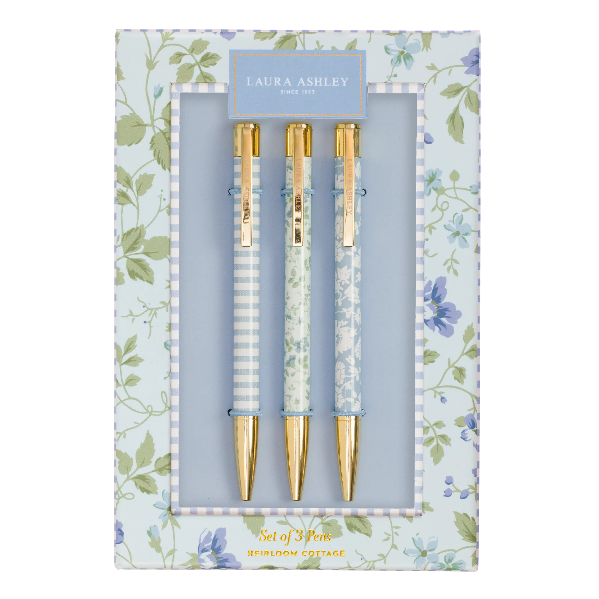 Laura Ashley Heirloom Cottage Pen Set of 3