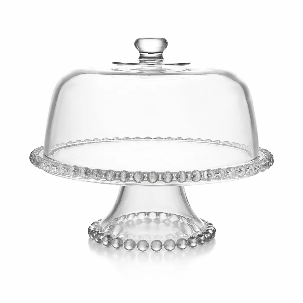 Elegant Glass Dessert Stand Set with Cloche Lids - Image 6