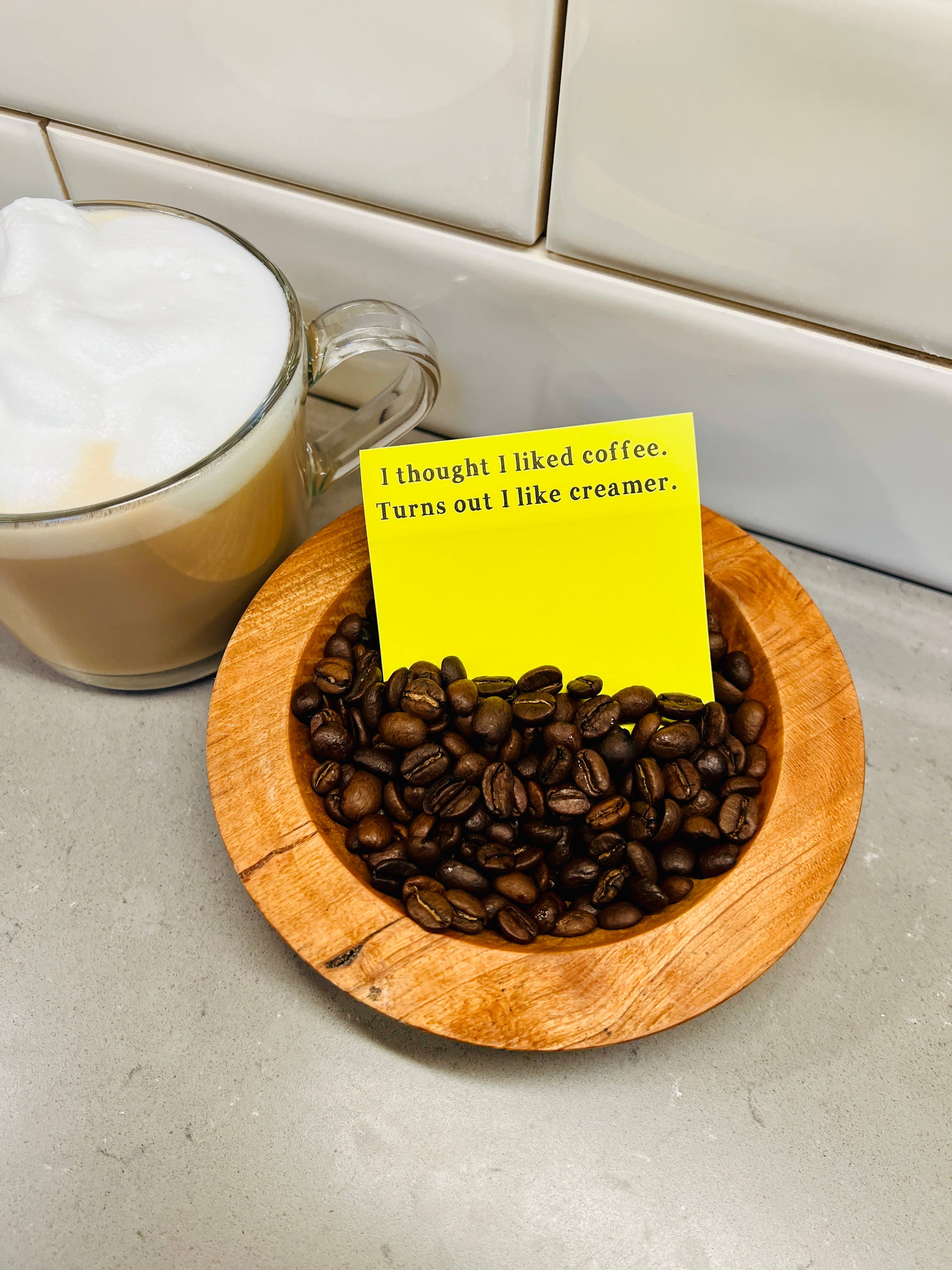 Thought I liked coffee turns out I like creamer sticky notes - Image 2