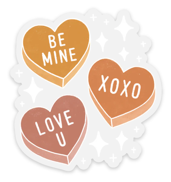 Clear Heart Candies Sticker - Valentine's Day - Image 2