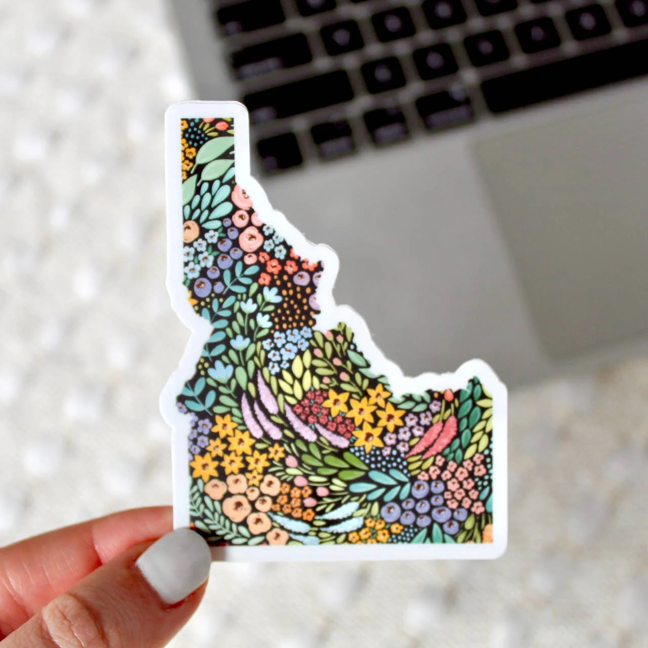 Idaho Floral State Sticker - Image 3