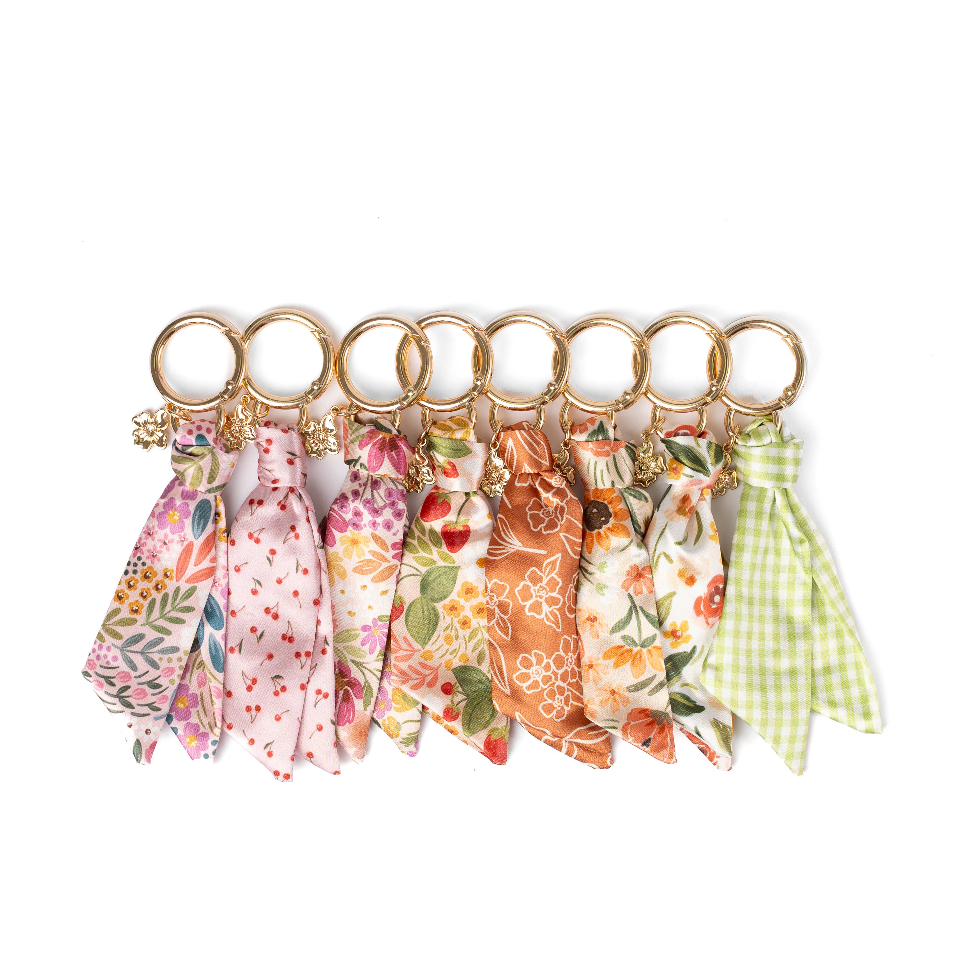 Elyse Breanne Design - Painted Cherries Satin Keychain - Image 4