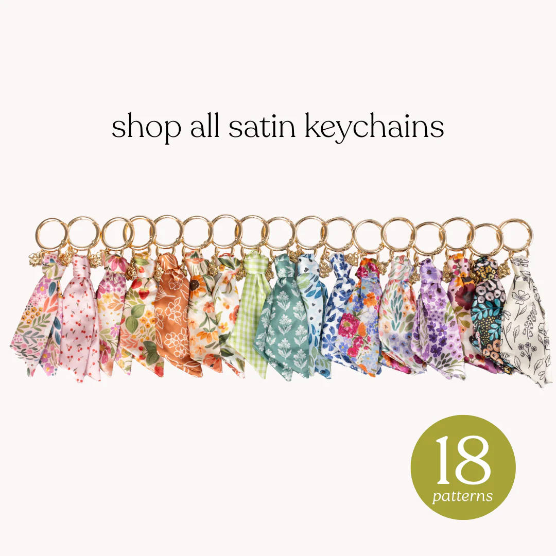 Elyse Breanne Design - Painted Cherries Satin Keychain - Image 5