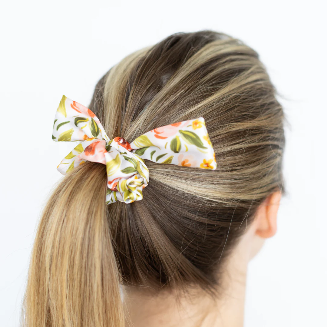 Spring Garden Satin Scrunchie - Image 2