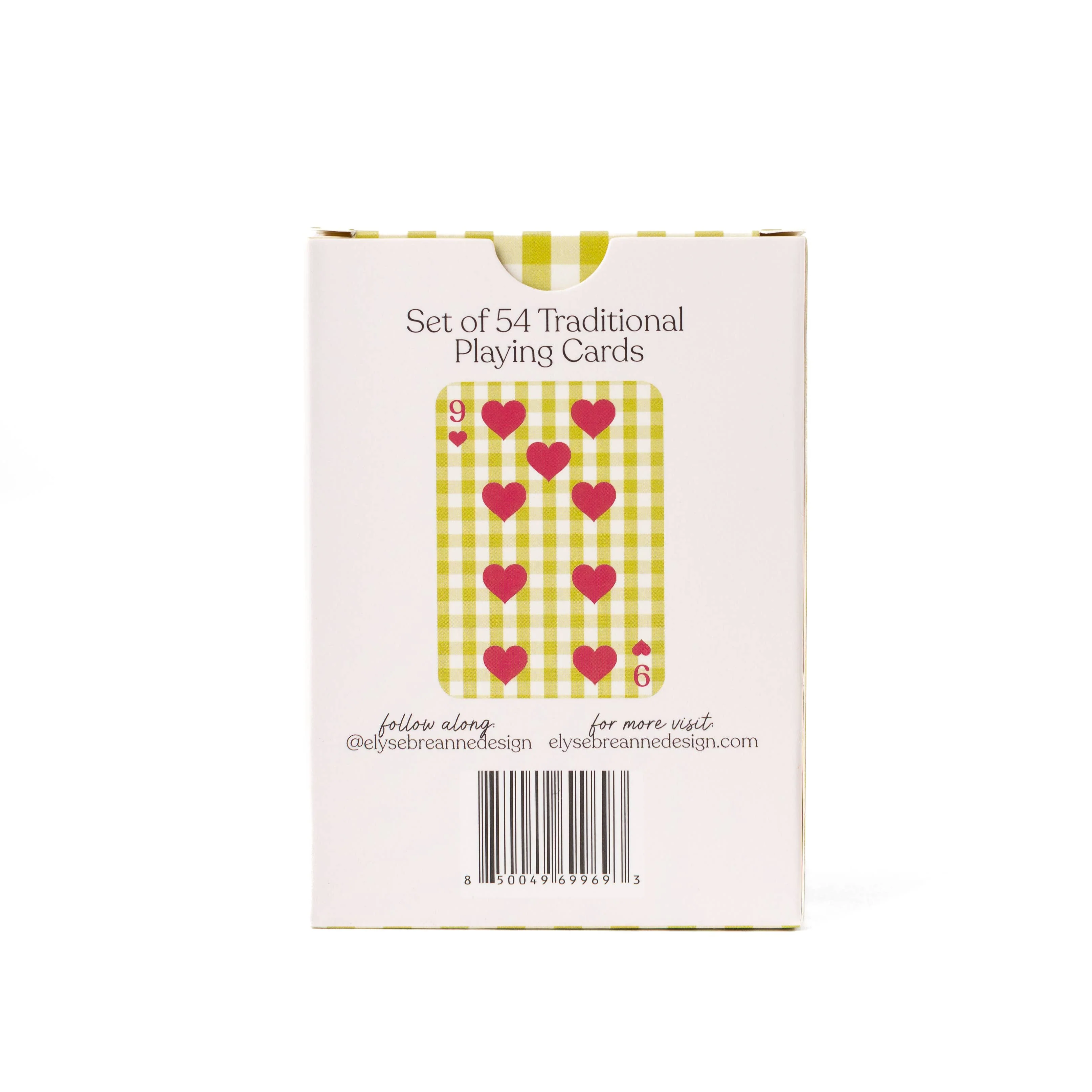 Elyse Breanne Design - Strawberry Patch x Green Gingham Deck of Cards - Image 3