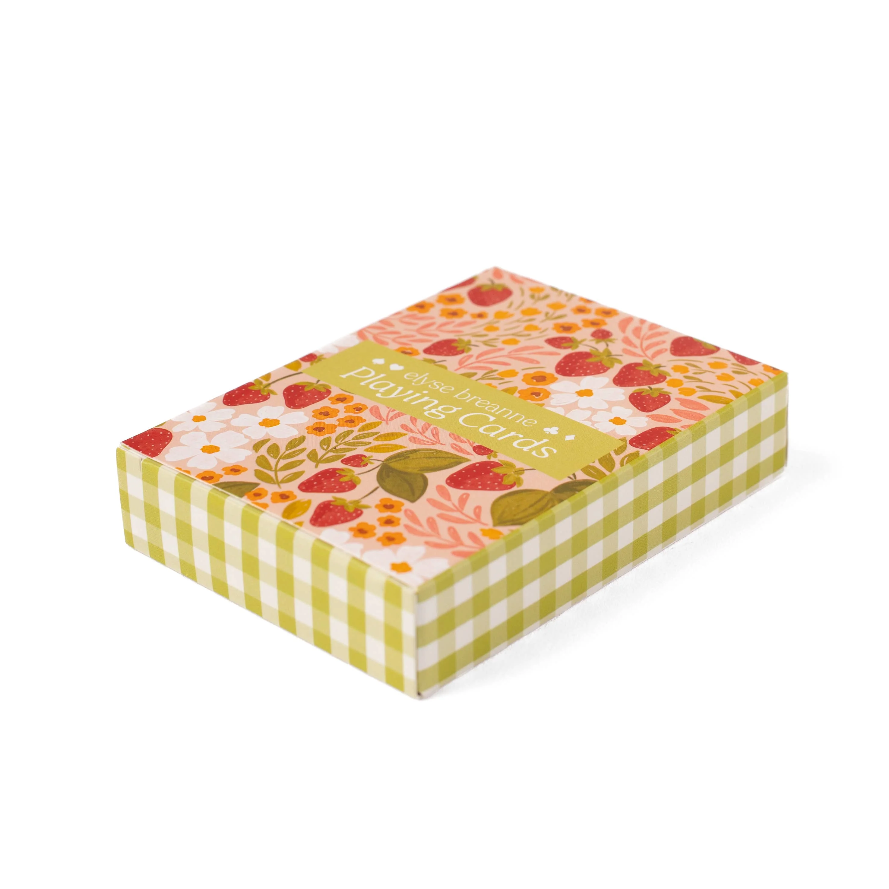 Elyse Breanne Design - Strawberry Patch x Green Gingham Deck of Cards - Image 6