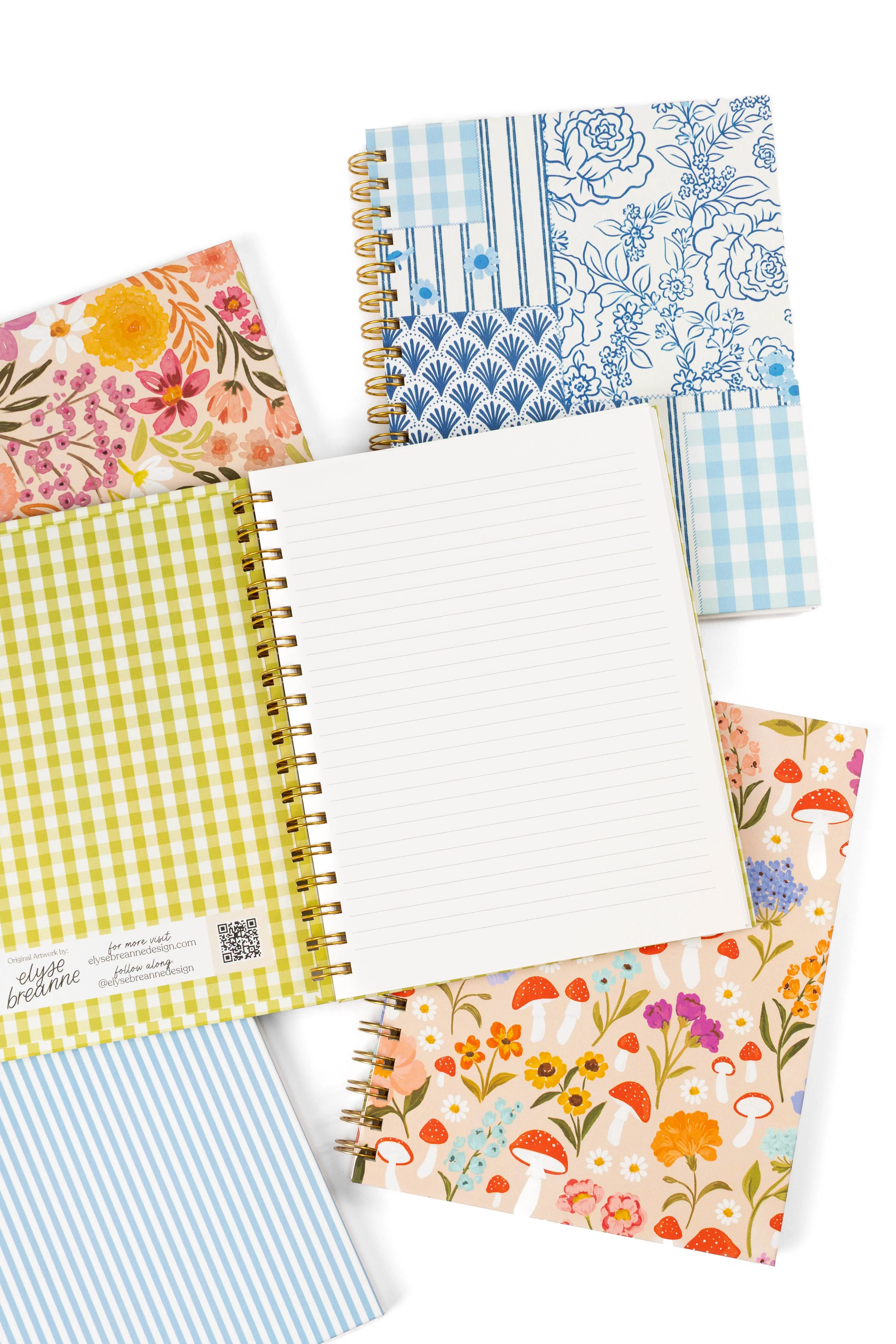 Elyse Breanne Design - Sunny Poppies 7x9 Hardcover Spiral Notebook - Image 8