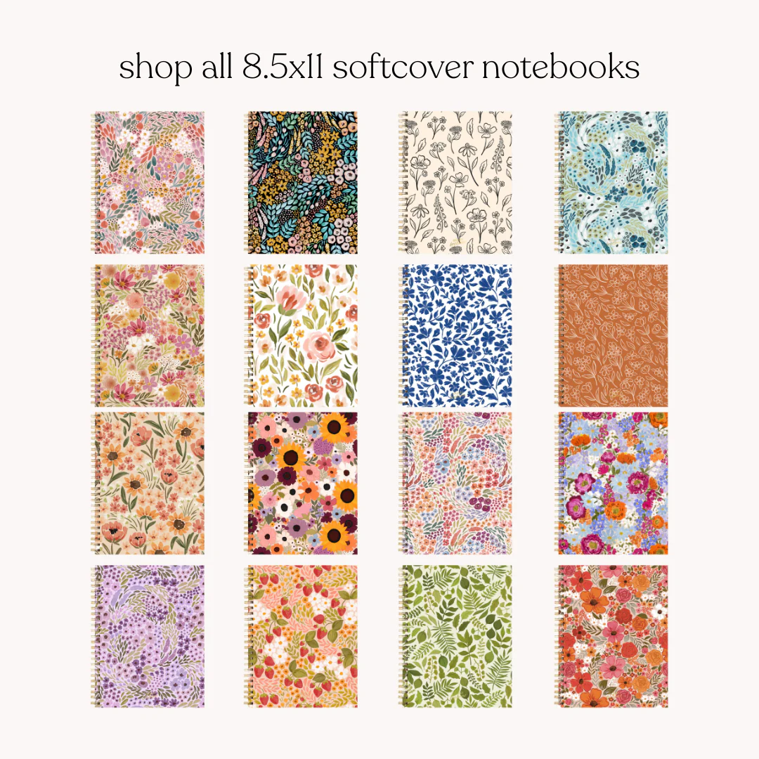 Elyse Breanne Design - Sunny Poppies Softcover Spiral Notebook - Image 2