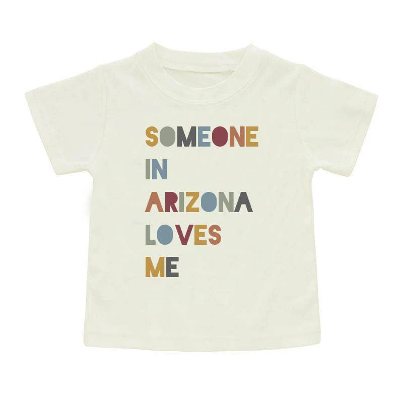 Someone in AZ Loves Me Arizona Kids Gift Tee Shirt