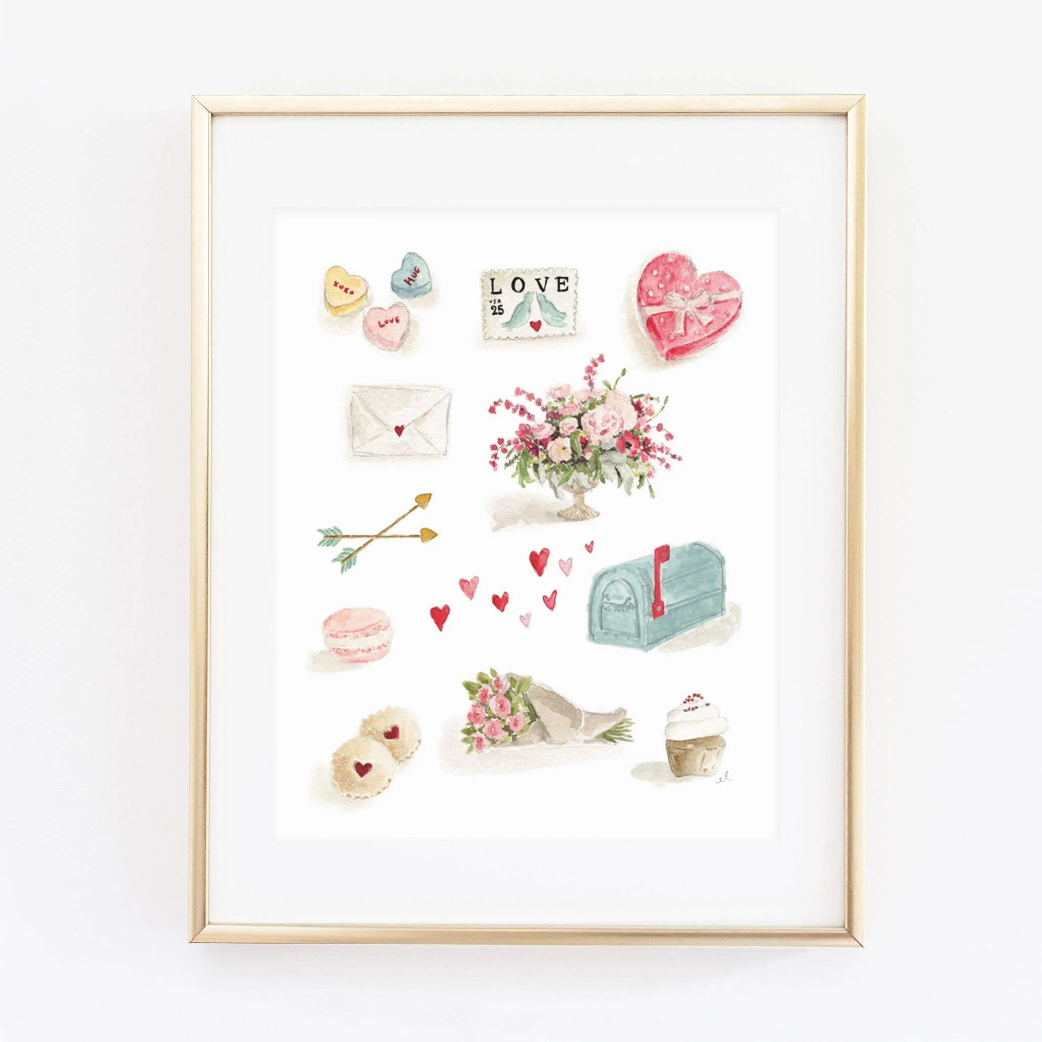 Valentine art print