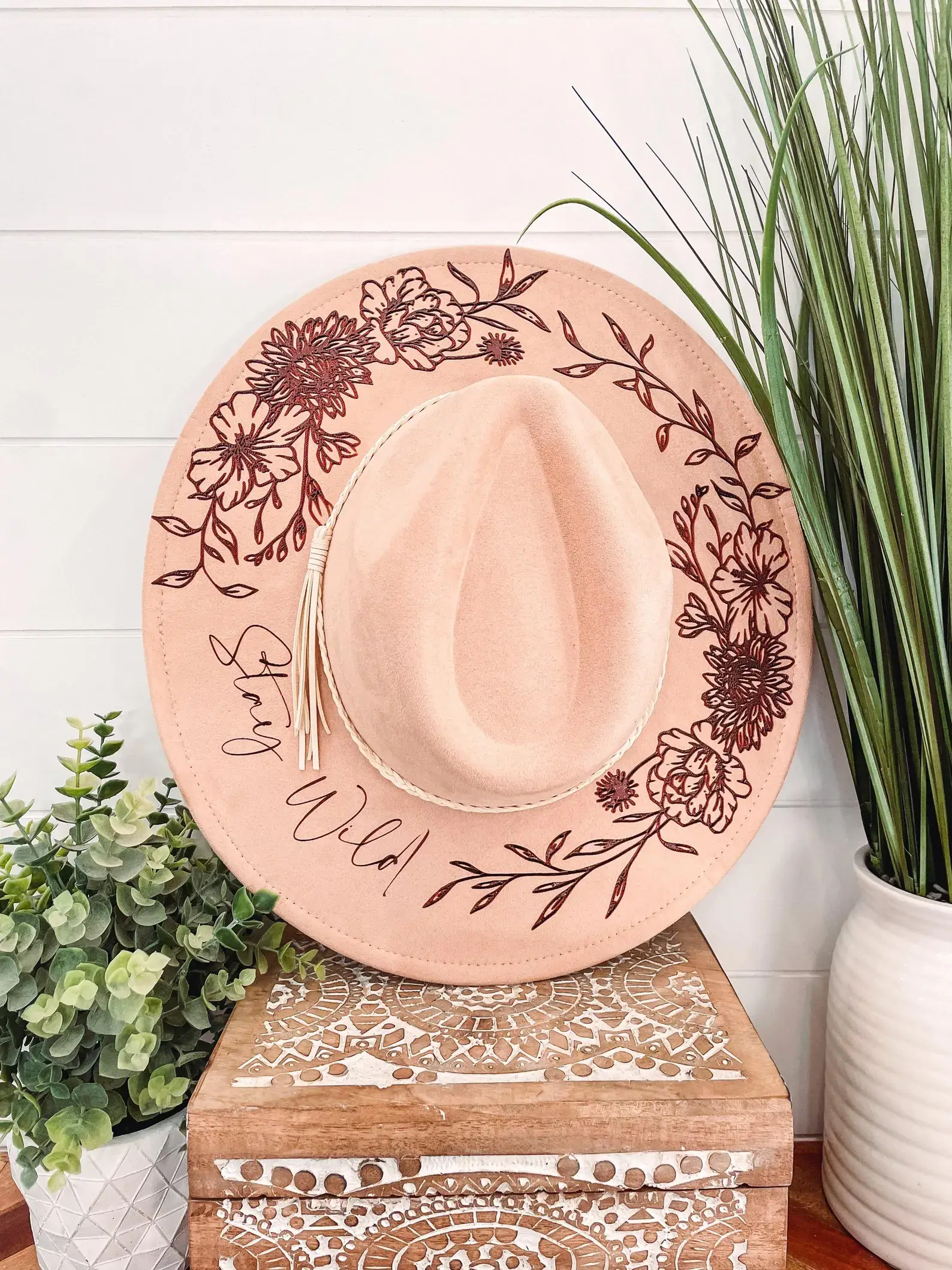 Engraved Floral Hat 1 - Image 6