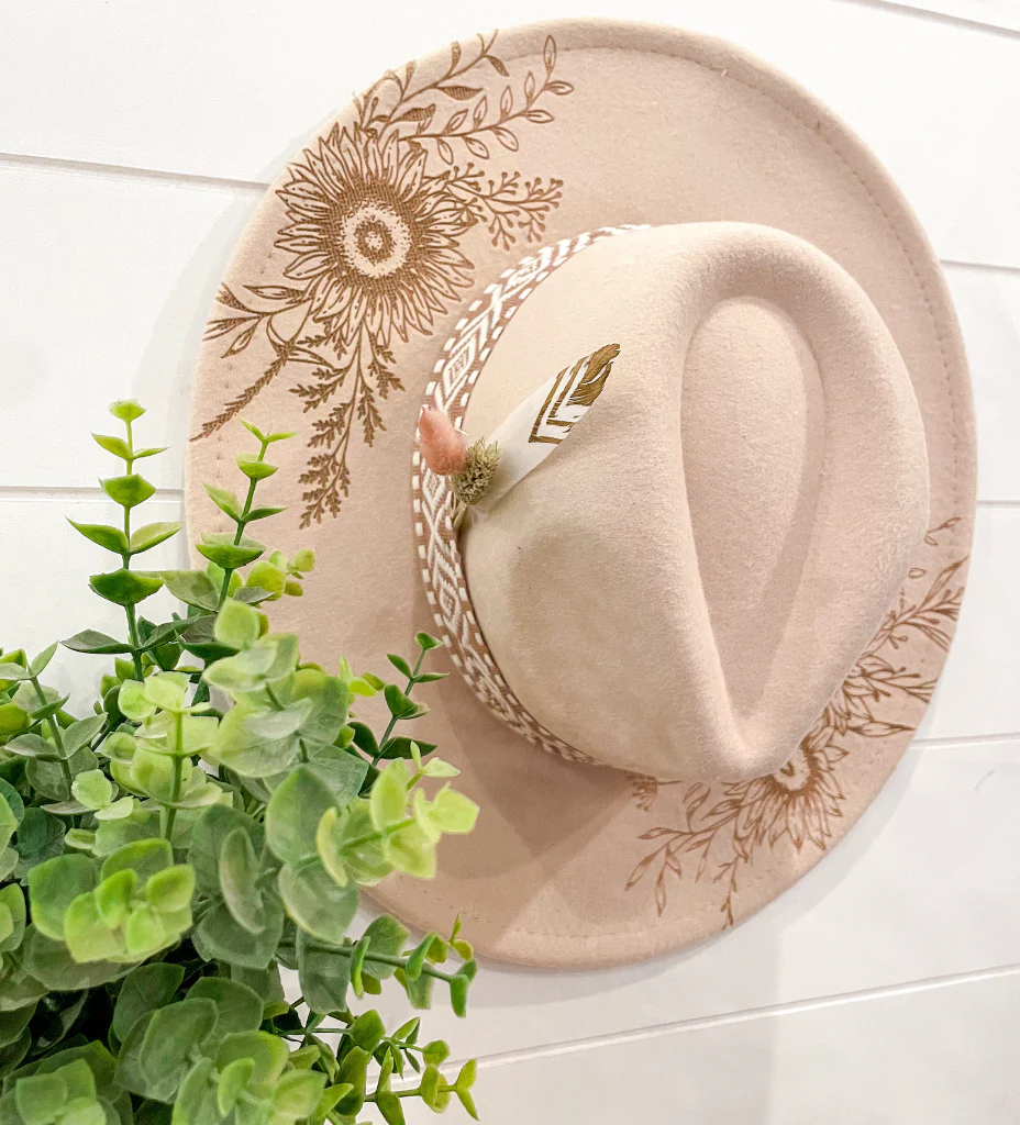 Engraved Floral Hat - Image 4