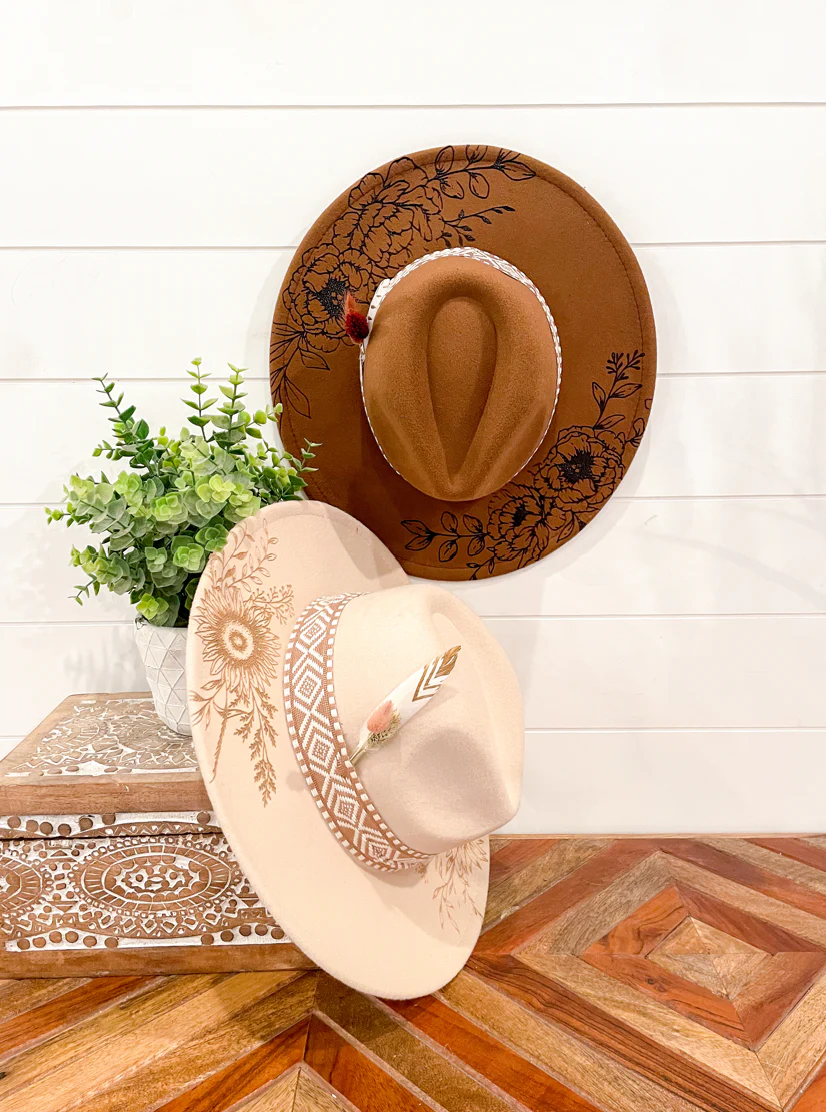 Engraved Floral Hat - Image 6