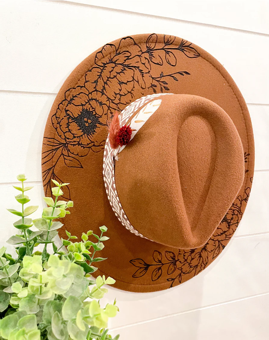 Engraved Floral Hat - Image 8