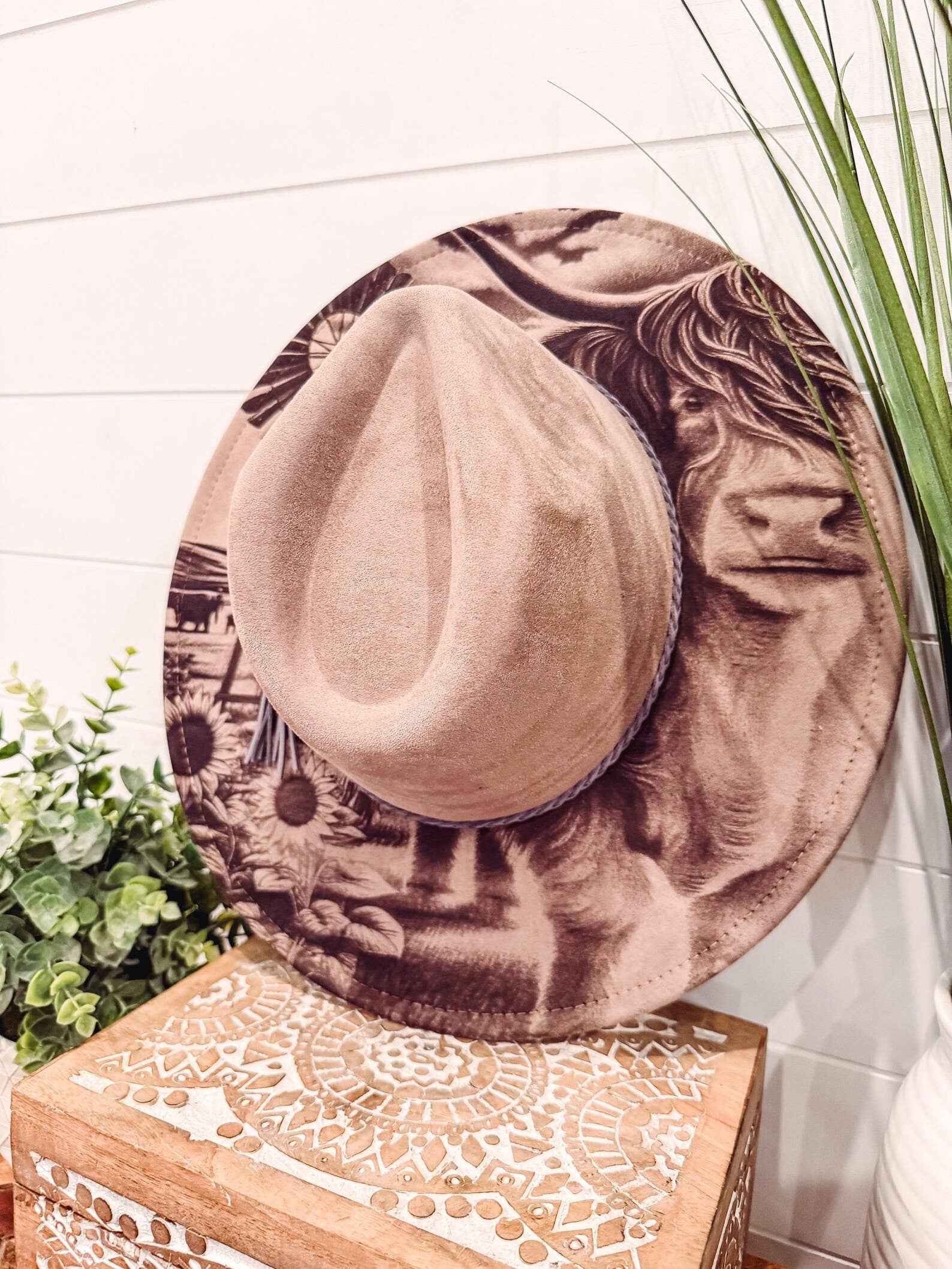 Engraved Highland Cow Hat