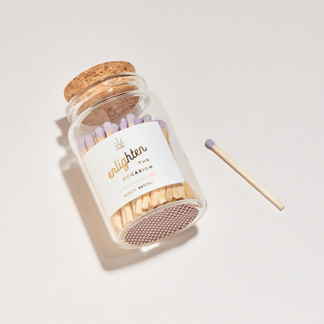 Lux Mini Match Corked Vial with Lavender Matchsticks - Image 2