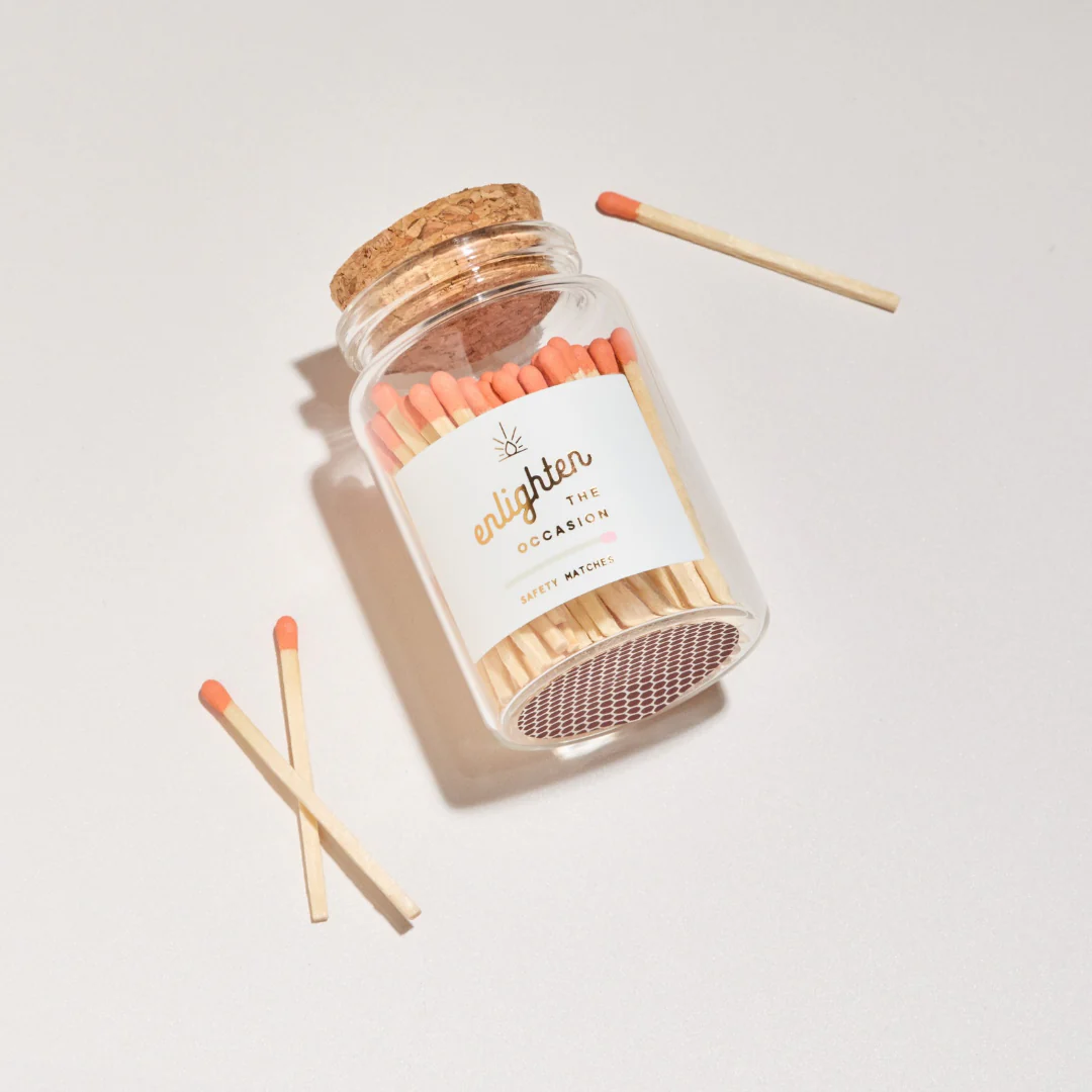 Lux Mini Match Corked Vial with Tangerine Matchsticks - Image 2