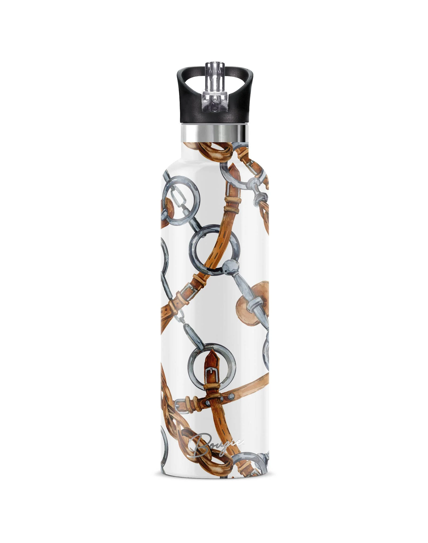 Equestri | Horse Tack Scarf Insulated Water Bottle 25oz - Image 5