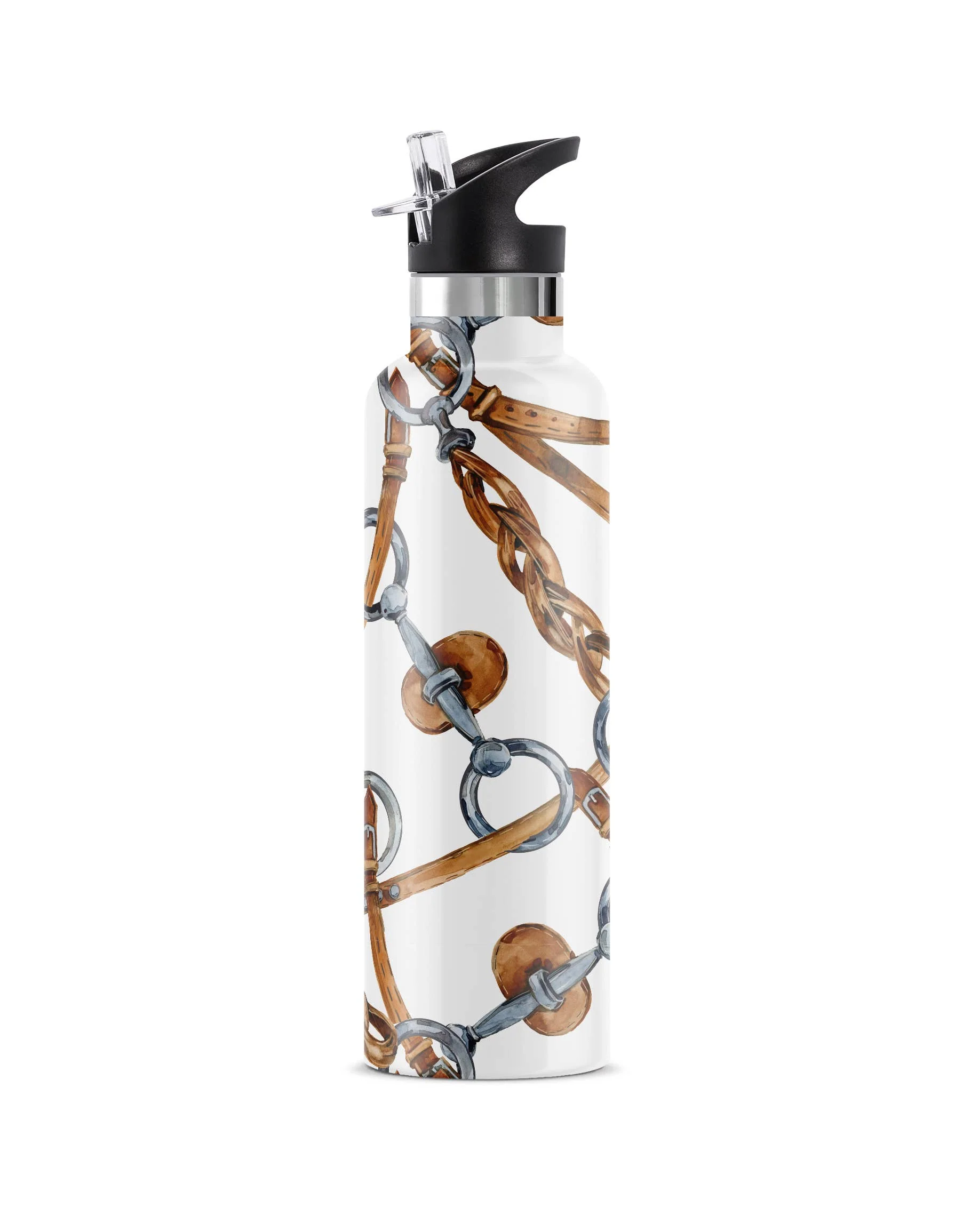 Equestri | Horse Tack Scarf Insulated Water Bottle 25oz - Image 9