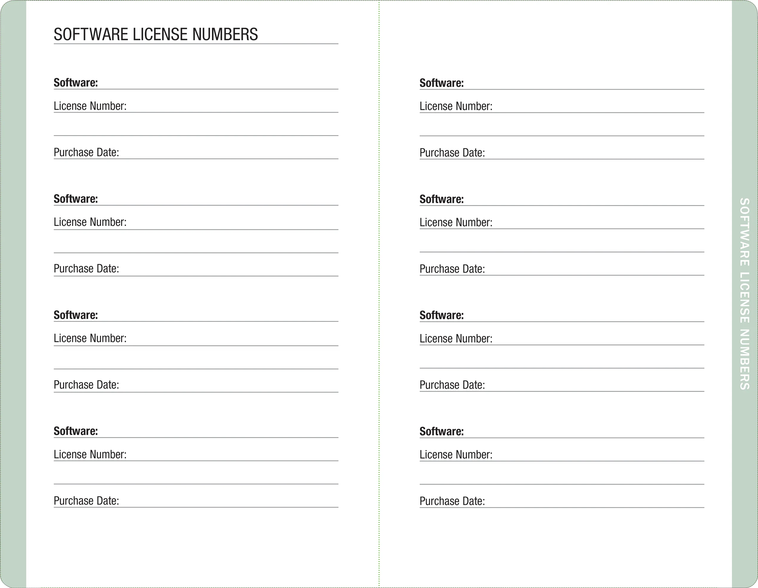 Eucalyptus Internet Address & Password Logbook - Image 4