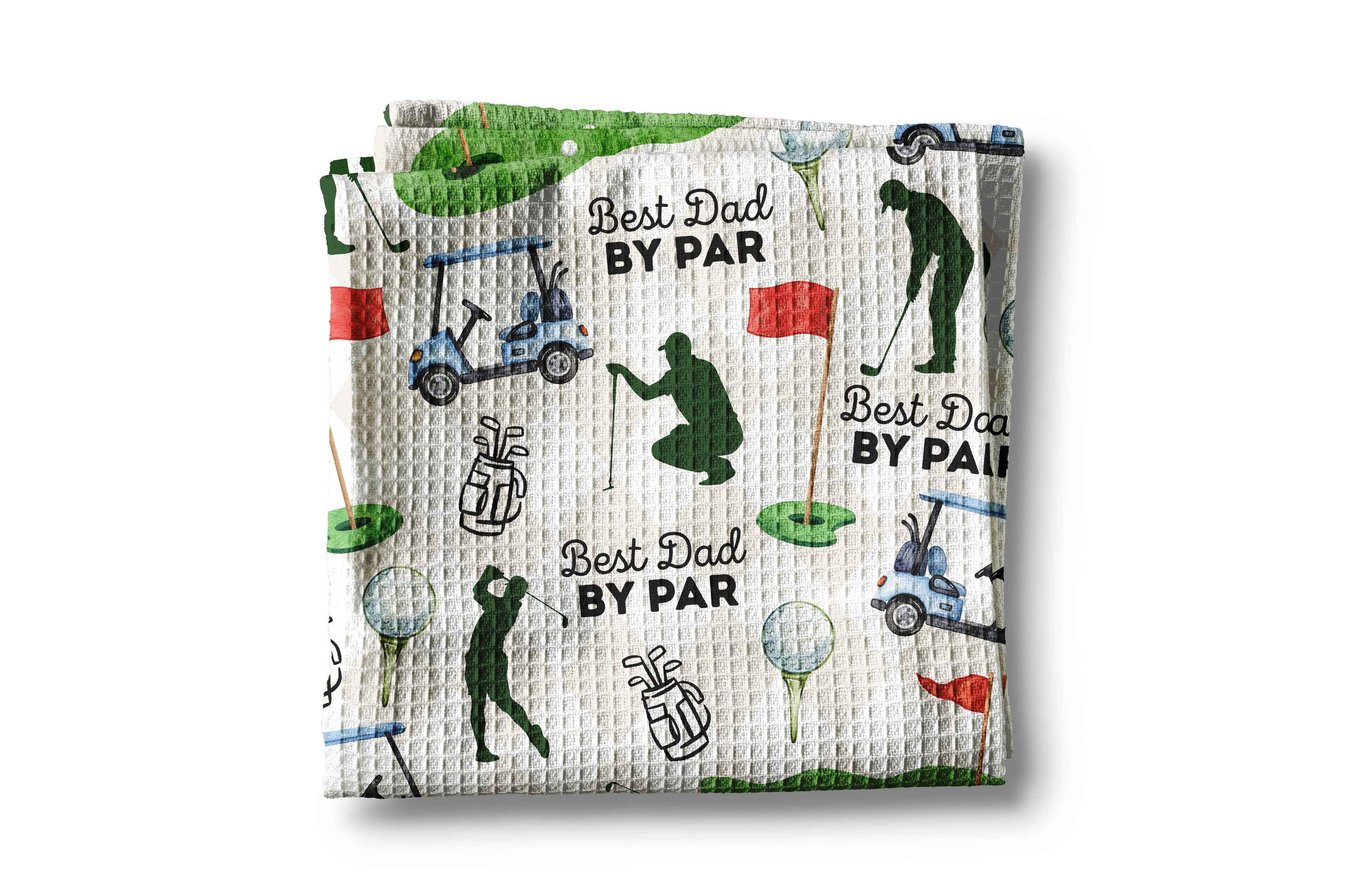 Fathers Day Golf Kitchen Towel