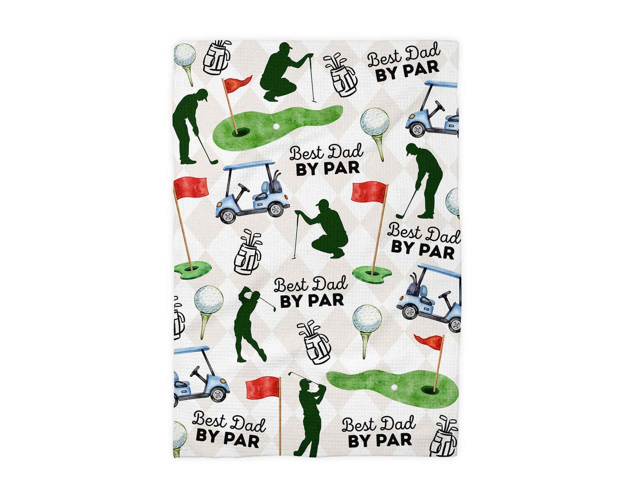 Fathers Day Golf Kitchen Towel - Image 2