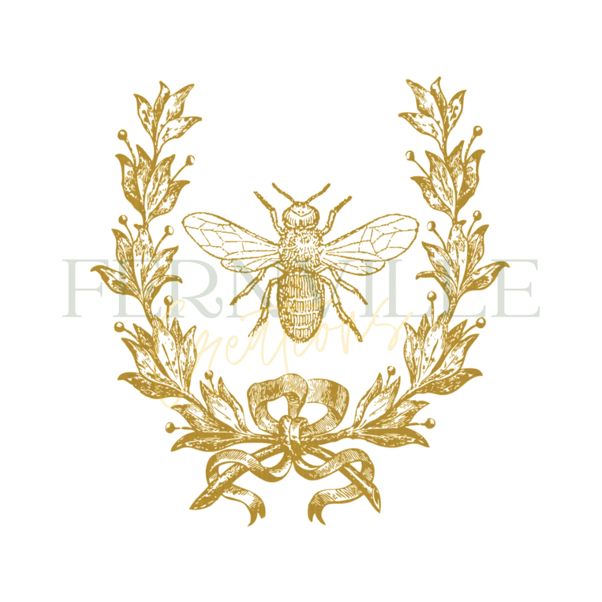 Gold Bee & Crest, French Inspired Luxury Towels, 3 Sizes - Image 2
