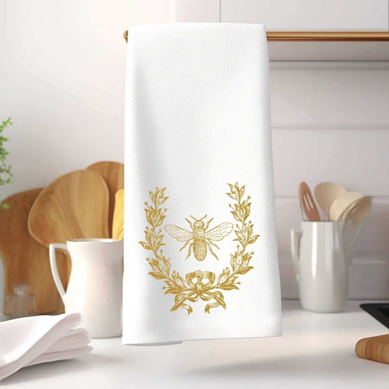 Gold Bee & Crest, French Inspired Luxury Towels, 3 Sizes - Image 8