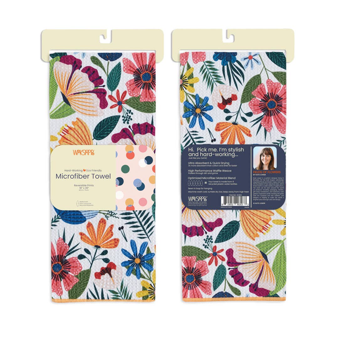 Fields Of Flowers Microfiber Hand Towel - Image 6