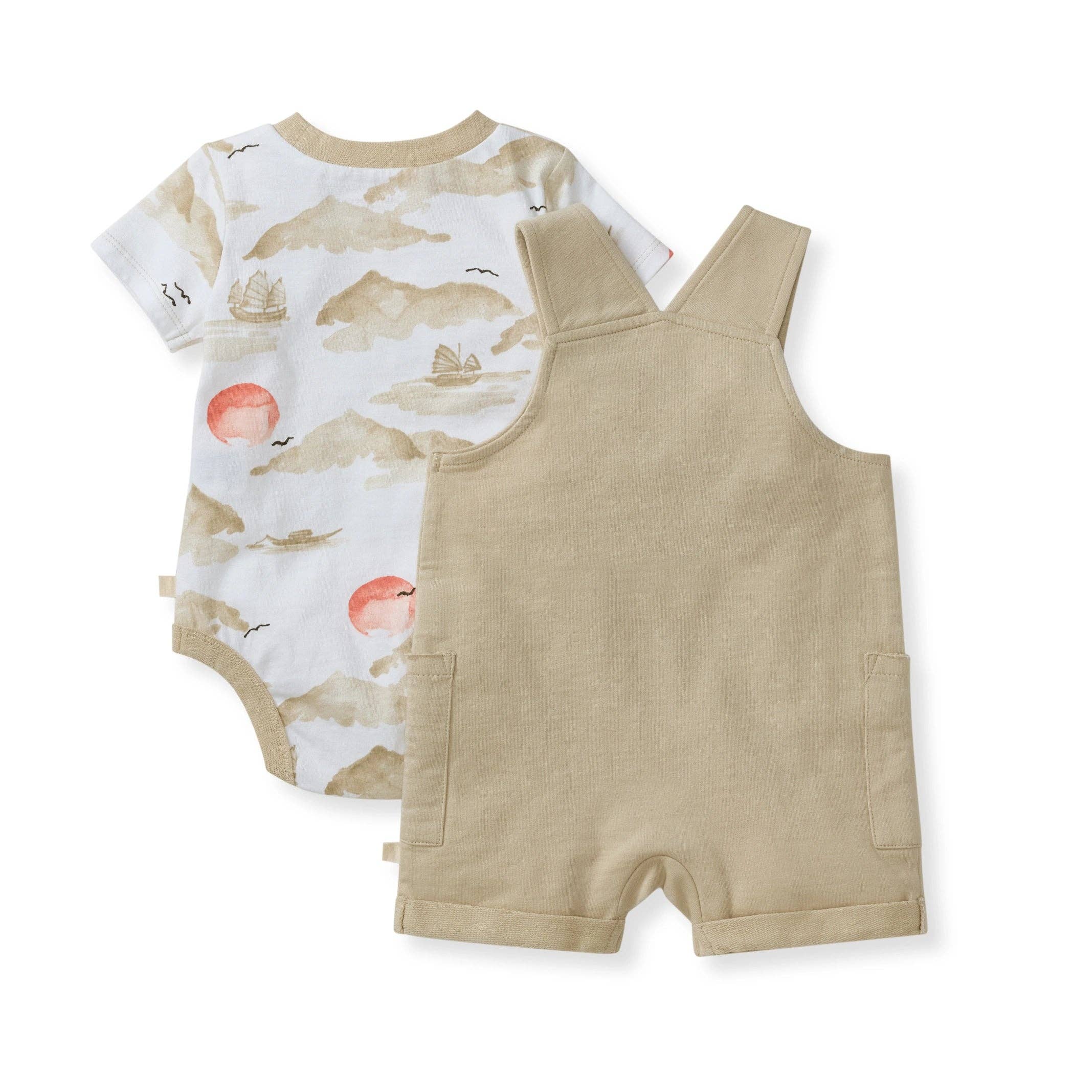 Fishing Boats Baby Boy Bodysuit & Romper Set: 6-9M - Image 2