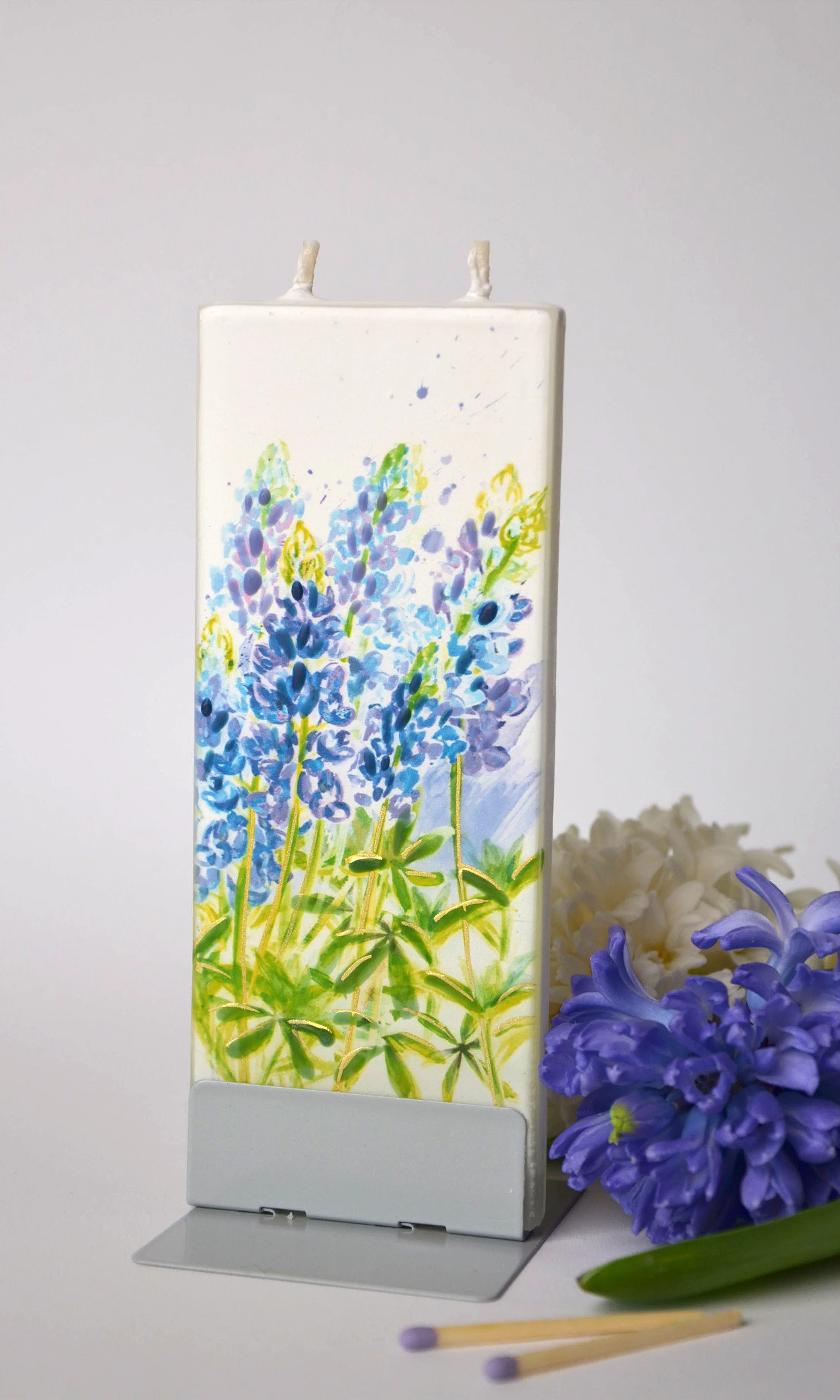 Flat Handmade Candle-Bluebonnet - Image 3