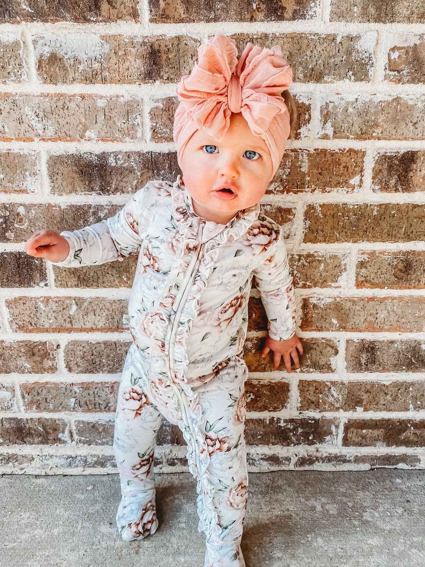 Floral Dreams | Convertible Two Way Zip Footie: Preemie - Image 5