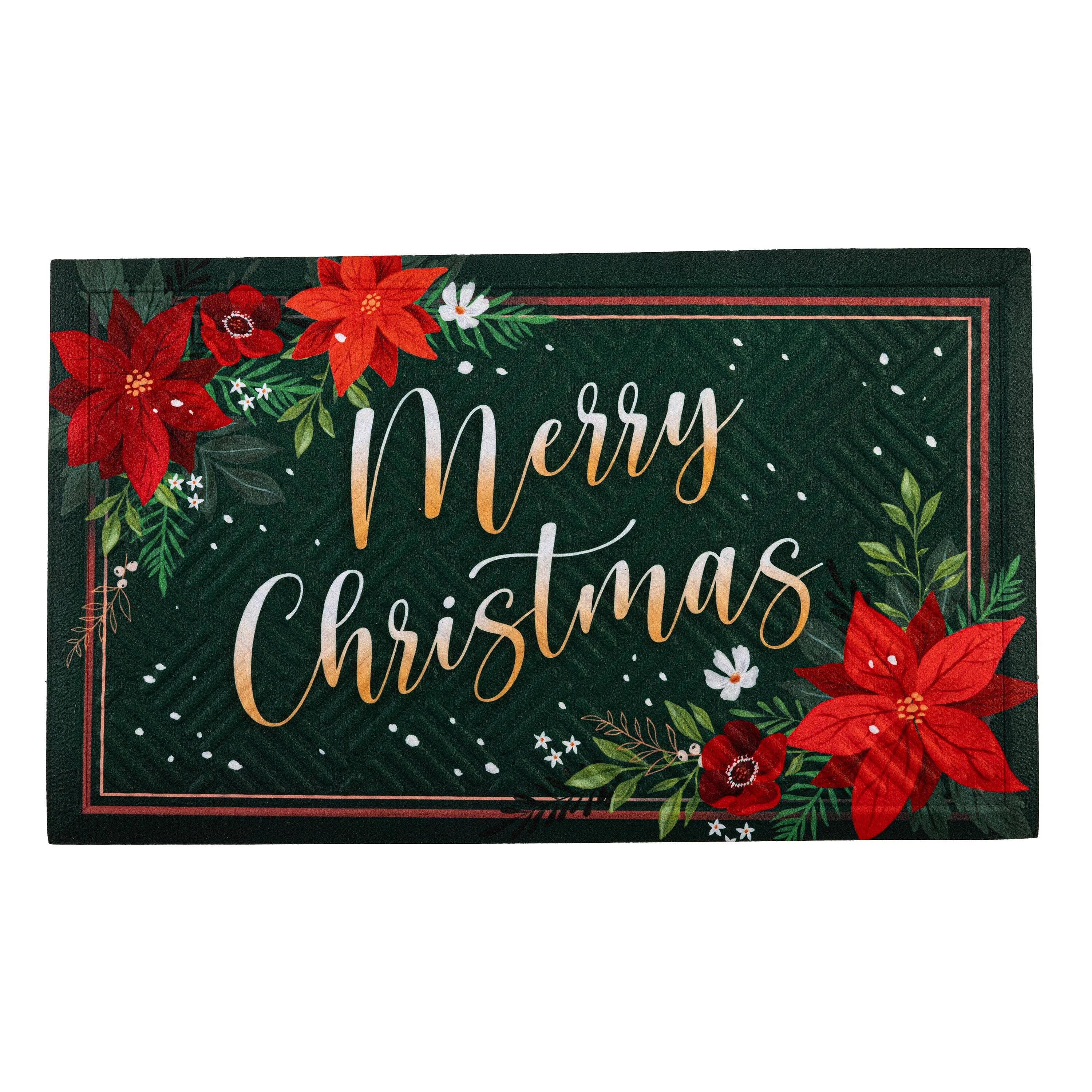 Floral Merry Christmas Embossed Mat - Image 6