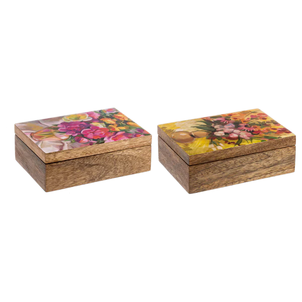 Flower Keepsake Boxes